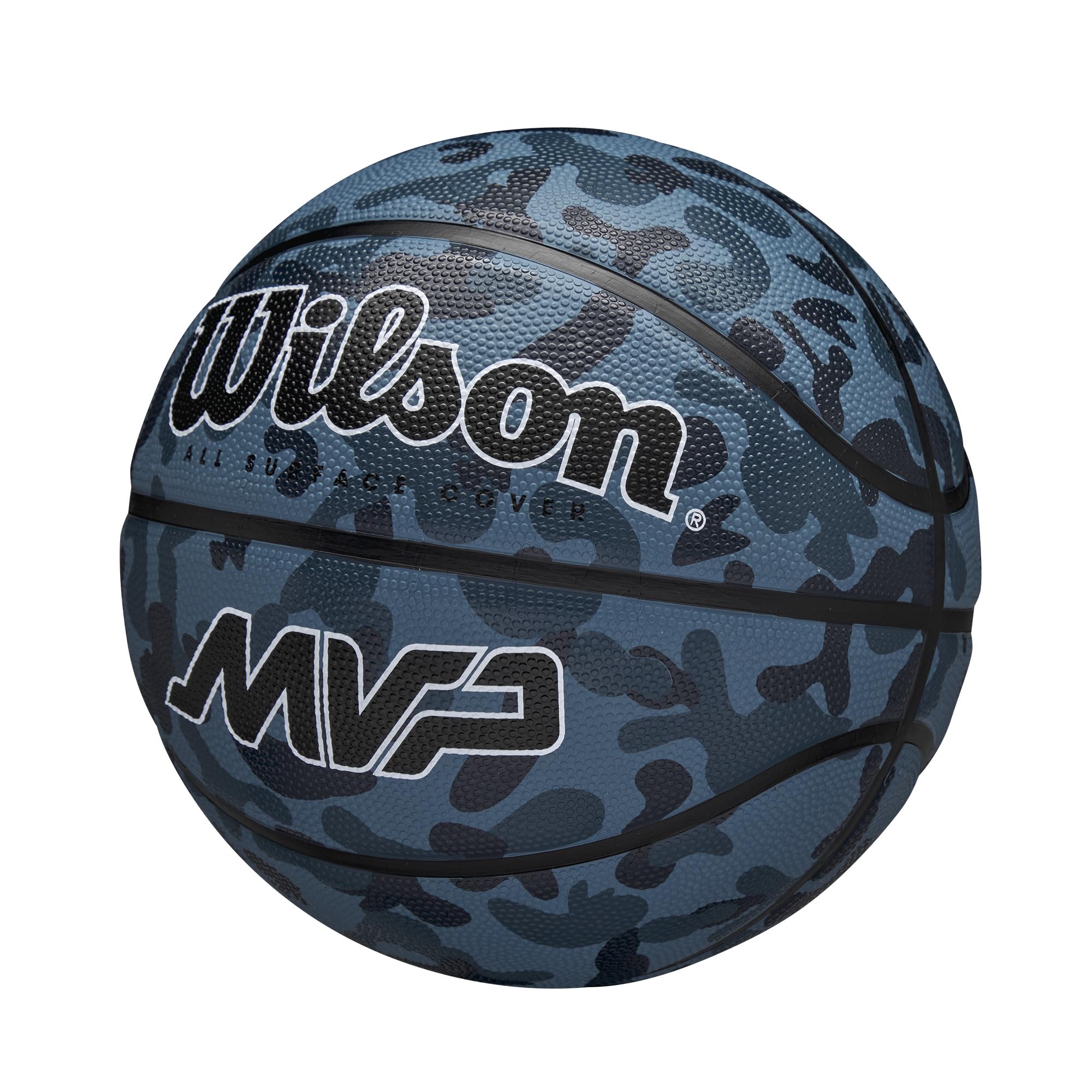 Wilson Unisex Mvp Camo Koszykówka Niebieska 7 Piłka, Niebieska, 7 EU