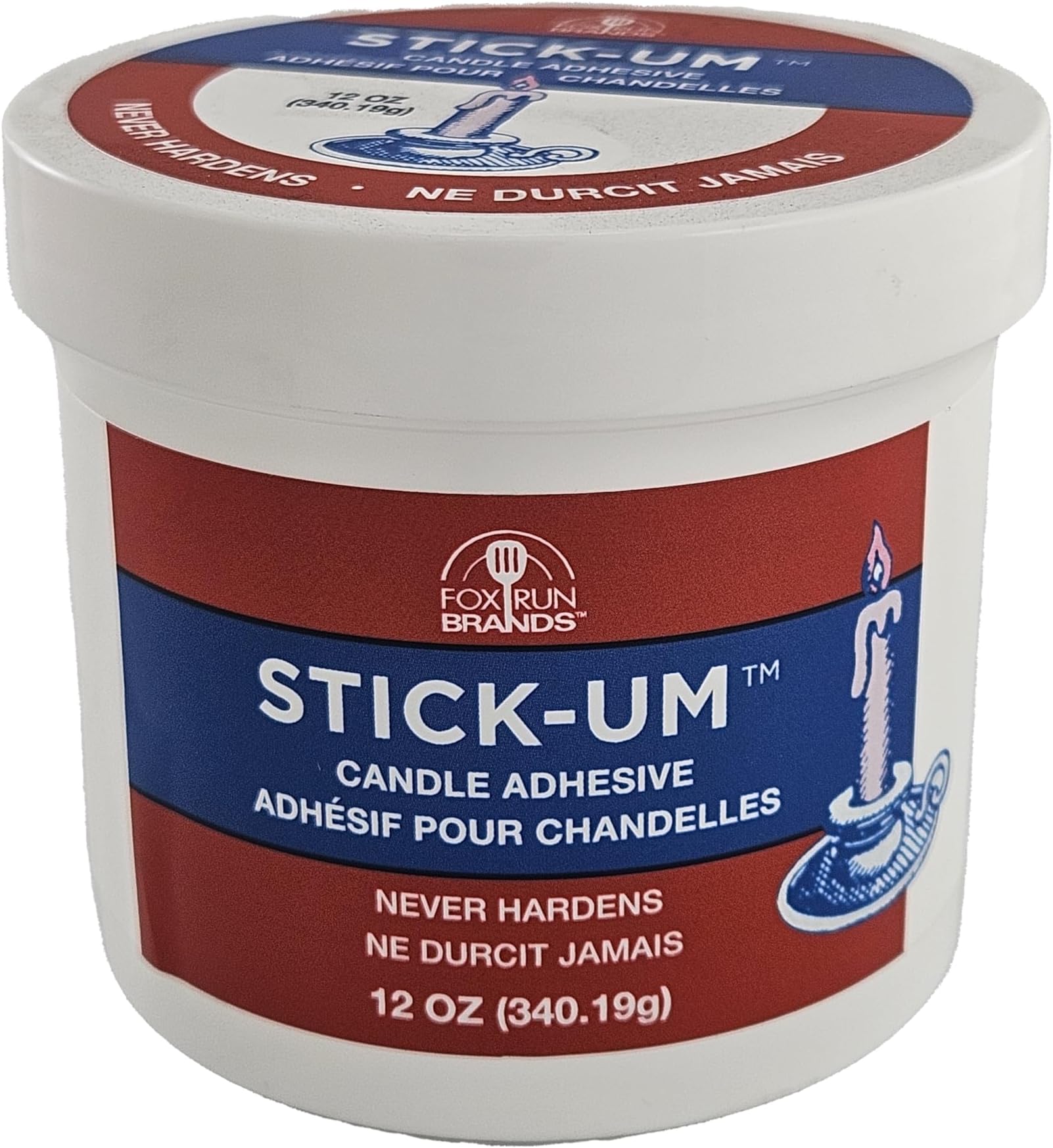 Fox Run Stick-Um Candle Adhesive, 12 Ounces