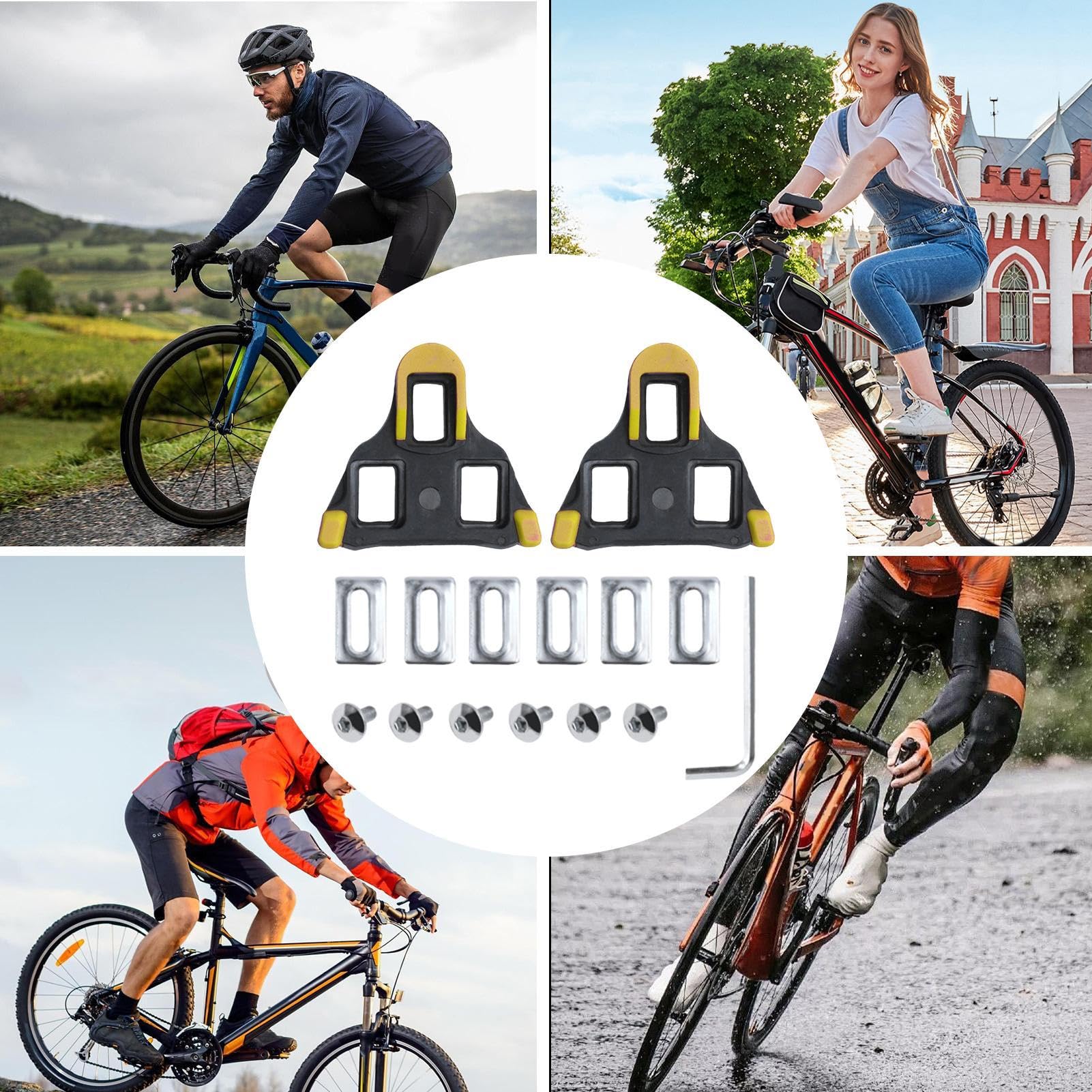 Ramponi per Scarpe da Ciclismo Ramponi - 2 Cunei per Pedali per Bici Bloccabili - Ramponi da Ciclismo in Sala e Strada - Ramponi di Ricambio per Uomini e Donne