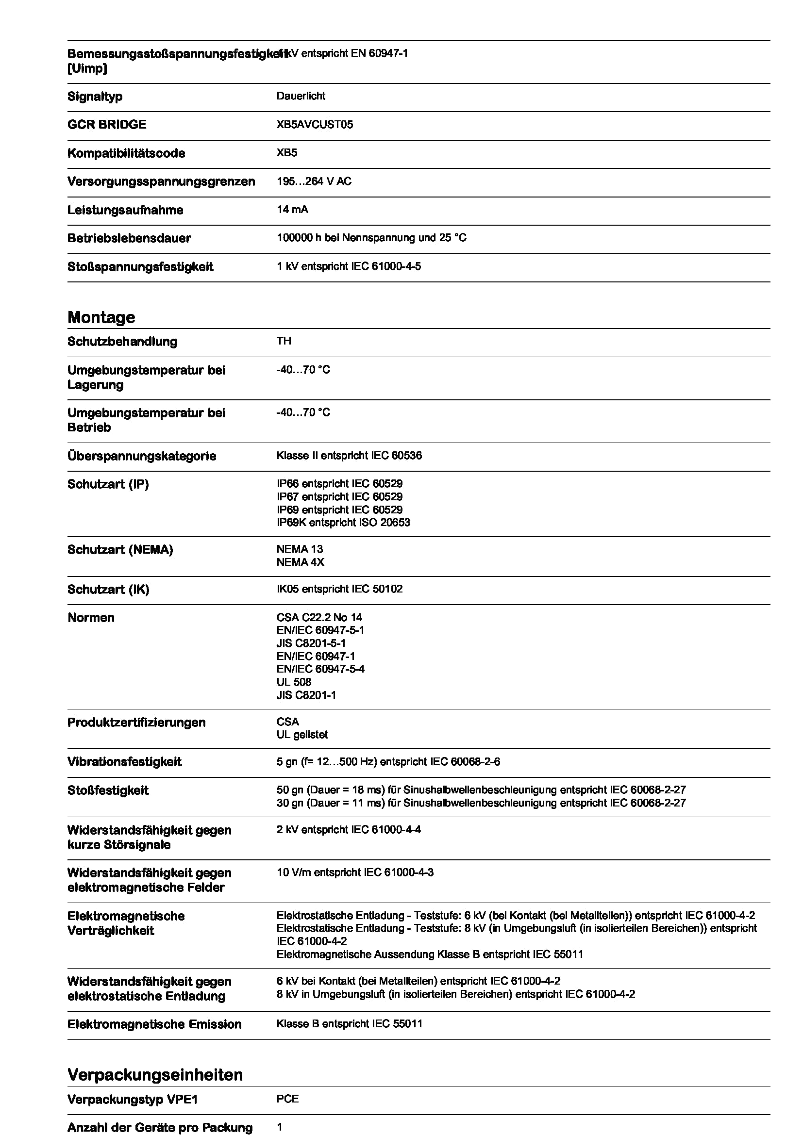 Schneider Electric - Harmony XB5 - voyant lumineux DEL - Ø22 - rouge - 230V - vis étrier - XB5AVM4