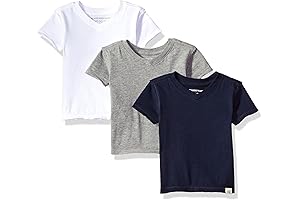 Burt's Bees Baby Boy's Short Sleeve V-Neck Tee Set