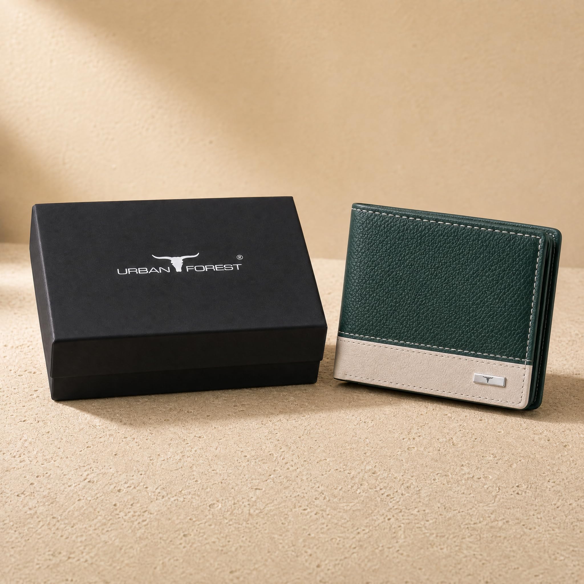 Urban Forest Seattle Leather Wallet - Men's Dual Color -3 Urban Forest Seattle Leather Wallet - Men's Dual Color -3