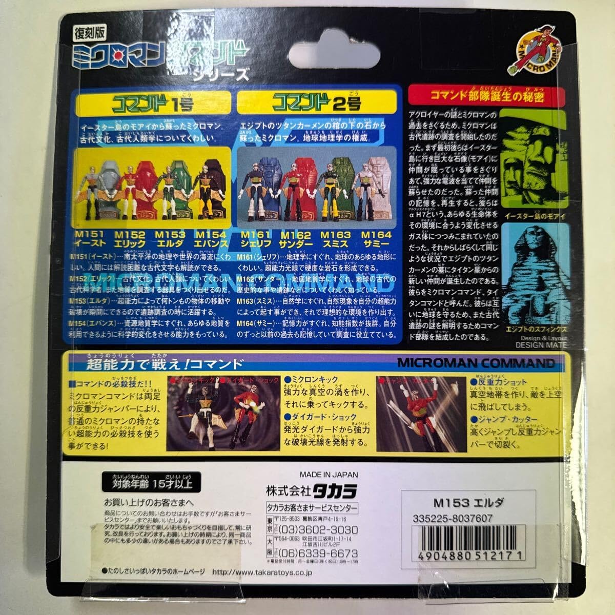 復刻版 LEGACYSOUL ミクロマン コマンド1号4体セット ミクロマン