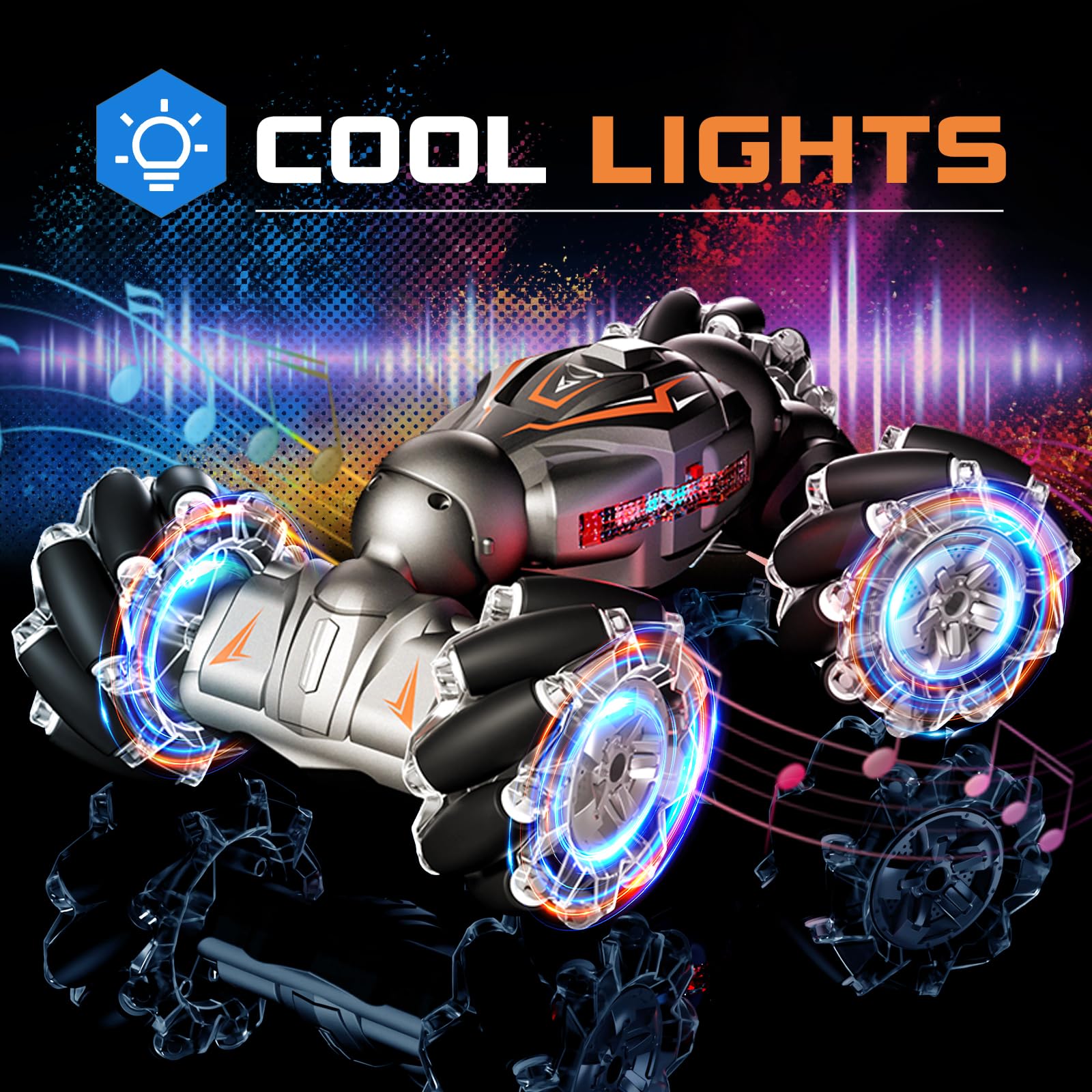 【極美品】Deejoy　 Jovow RC Stunt Car　リモコンカー Amazon.com: Deejoy 1:12 RC Stunt Car, 2.4GHz 4WD Remote Control