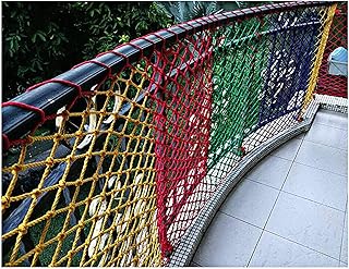 Protection Safety Net Rope Net Climbing Cargo Net For Kids Ninja Net Climbing Swingset Polyester Rope Ladder For Jungle Gyms Playground Ribbon Net Obstacle Course Training Climbing Net For(Size:1x10m)