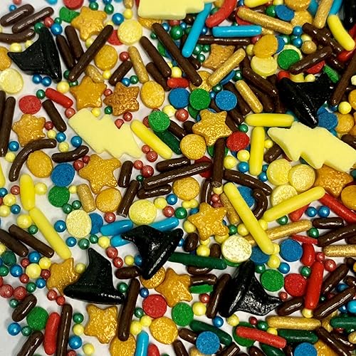 Miniatura 5 de COOL MOM SPRINKLES Gránulos de mago (4 onzas)  Gránulos temáticos de cumpleaños de Harry Potter para decorar pasteles, cupcakes, galletas y postres