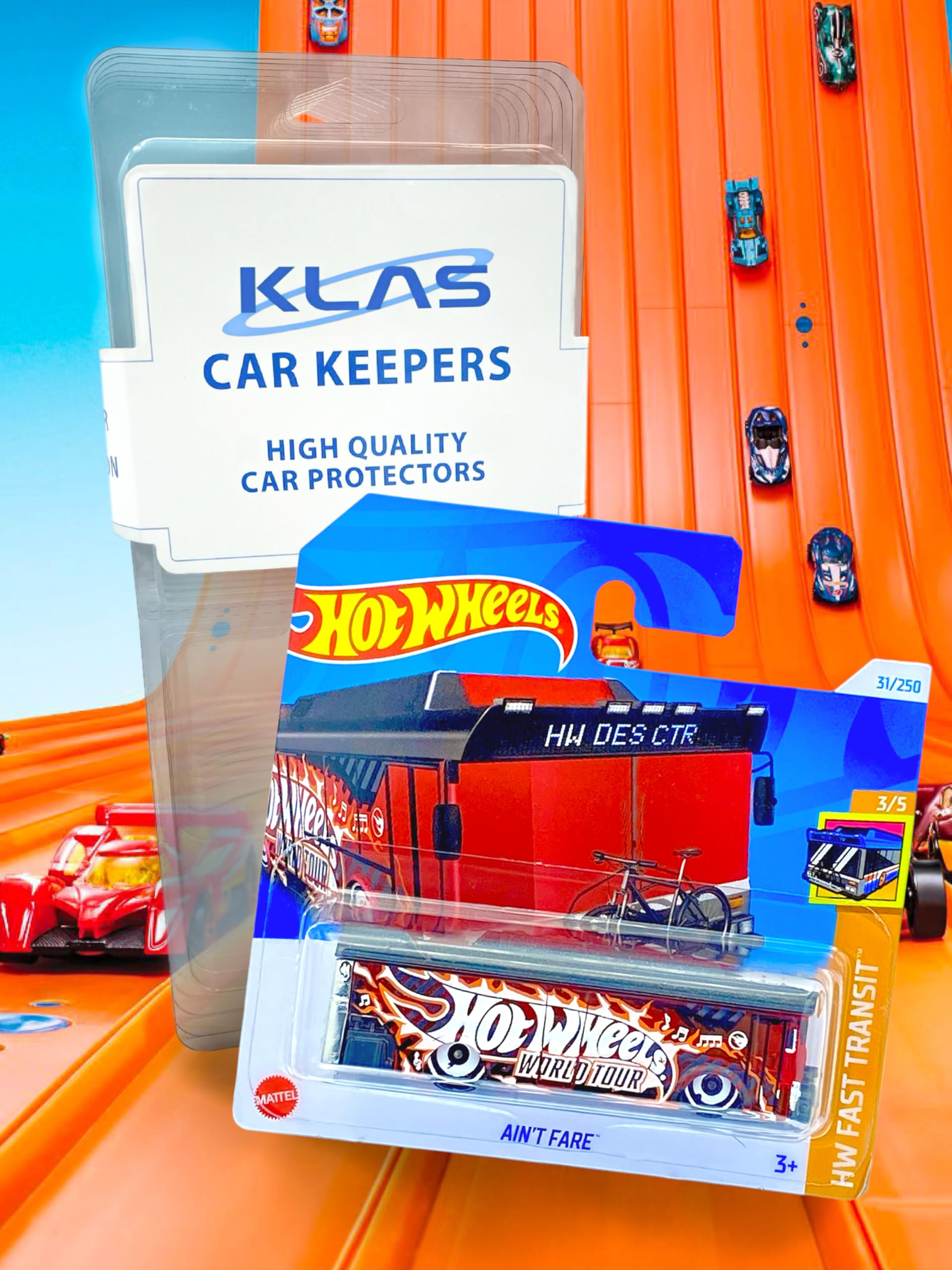 Hot Wheels Ain't Fare (Black & Red (TREASURE HUNT)) 3/5 HW Fast Transit, 2024-31/250 (Short Card) - Image 3