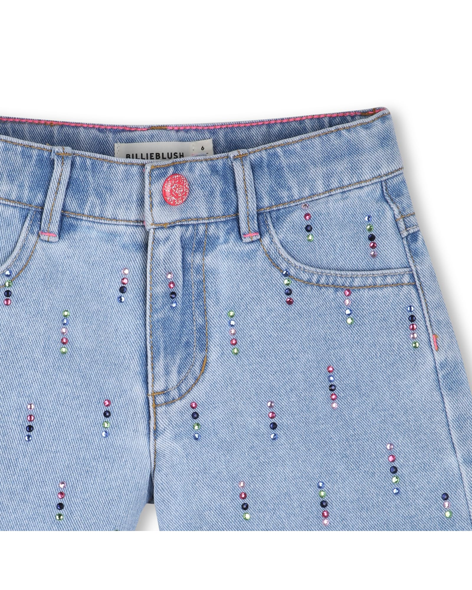 Billieblush Pantaloncini Denim Bambina, Blu, 3 Anni