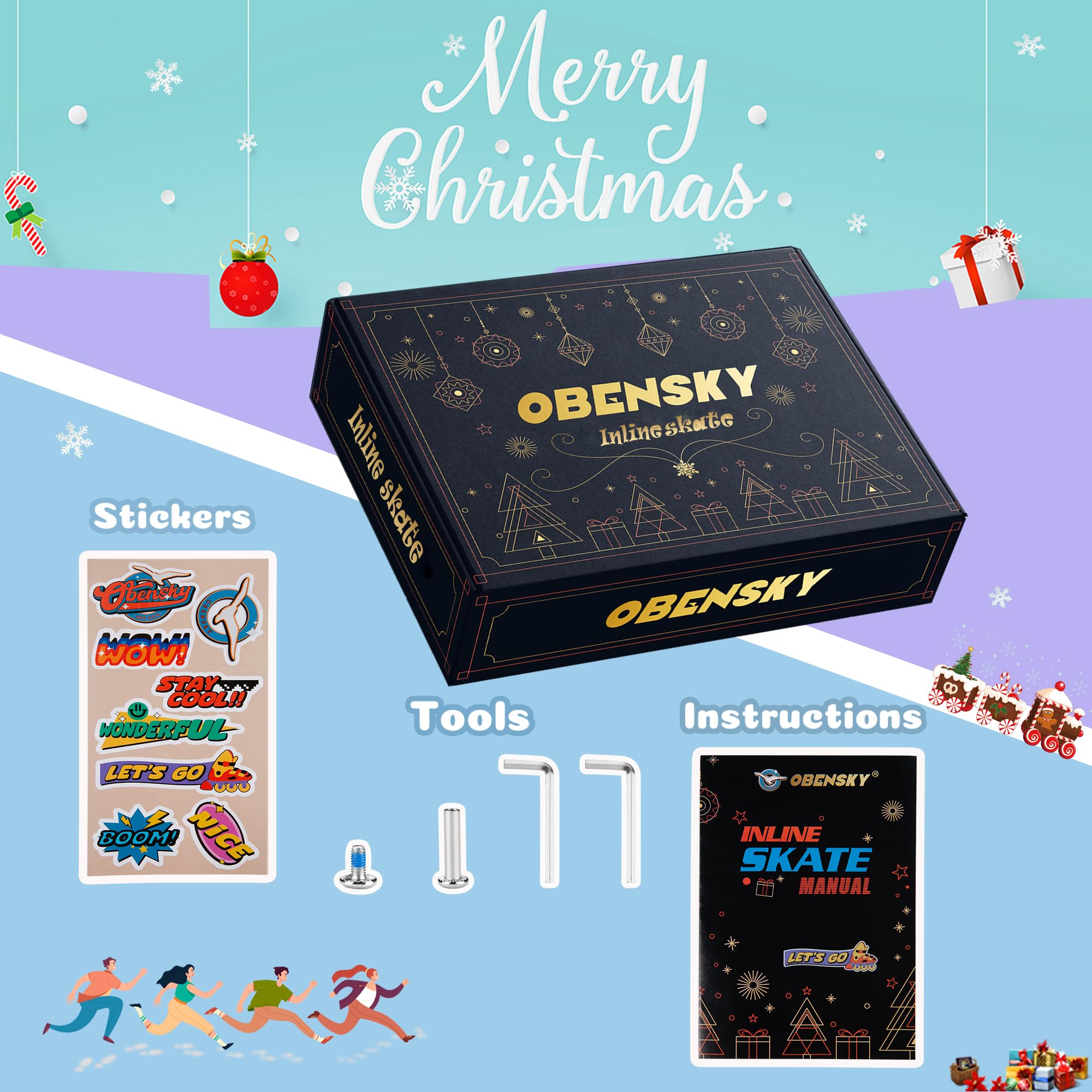 Adjustable Inline Skates for Boys and Girls Ages 4-12, Roller Skates Blades for Kids with Full Light Up Wheels, Fun Illuminating Roller Skates for Beginner Youth and Toddlers