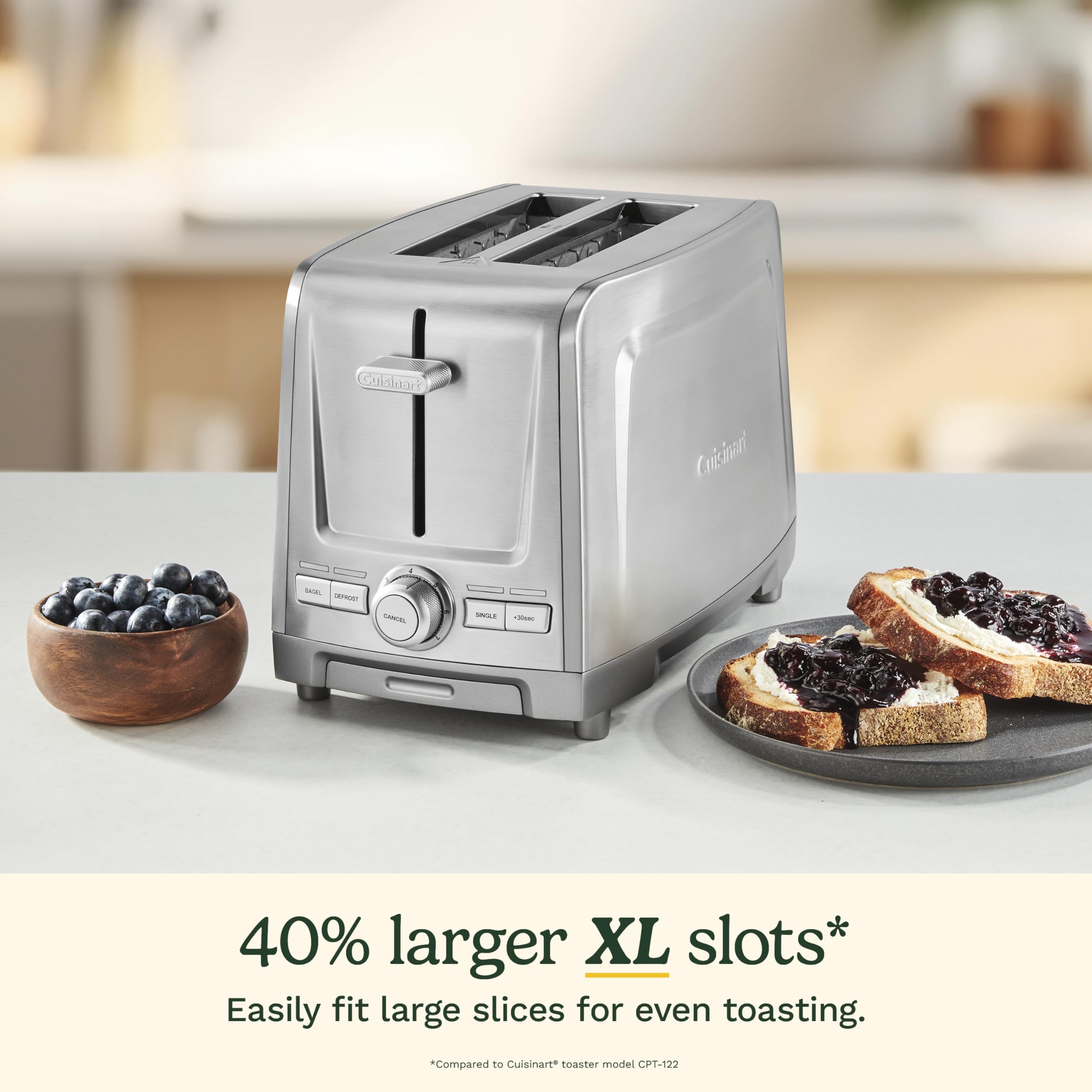 Amazon.com: Cuisinart 2-Slice XL Slot Stainless Steel Toaster