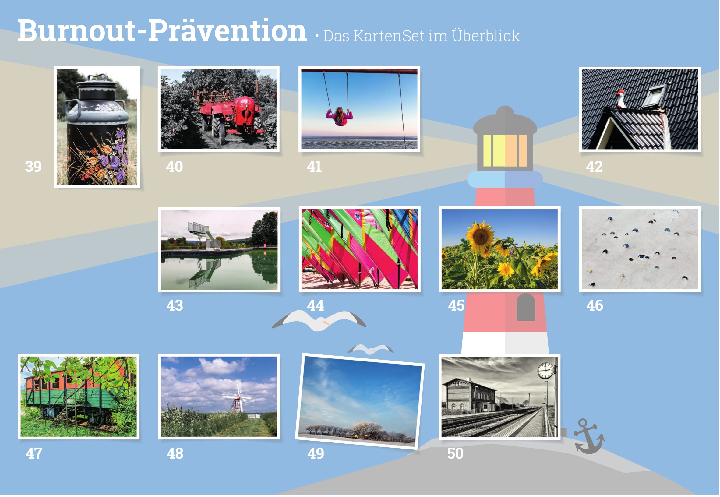 Burnout-Prävention - Das KartenSet: 50 Bildkarten für die kreative Arbeit im Coaching, Training, in der Aus- und Weiterbildung, Therapie und ... ... ... und Supervision (Edition Training aktuell)