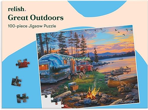 Relish - Rompecabezas de demencia para adultos, rompecabezas de 100 piezas para exteriores - Actividades y regalos para personas mayores con