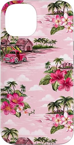 Miniatura 4 de Funda para iPhone 11 Tropical Hibiscus Island Palm Tree Rockabilly Surfer Beach