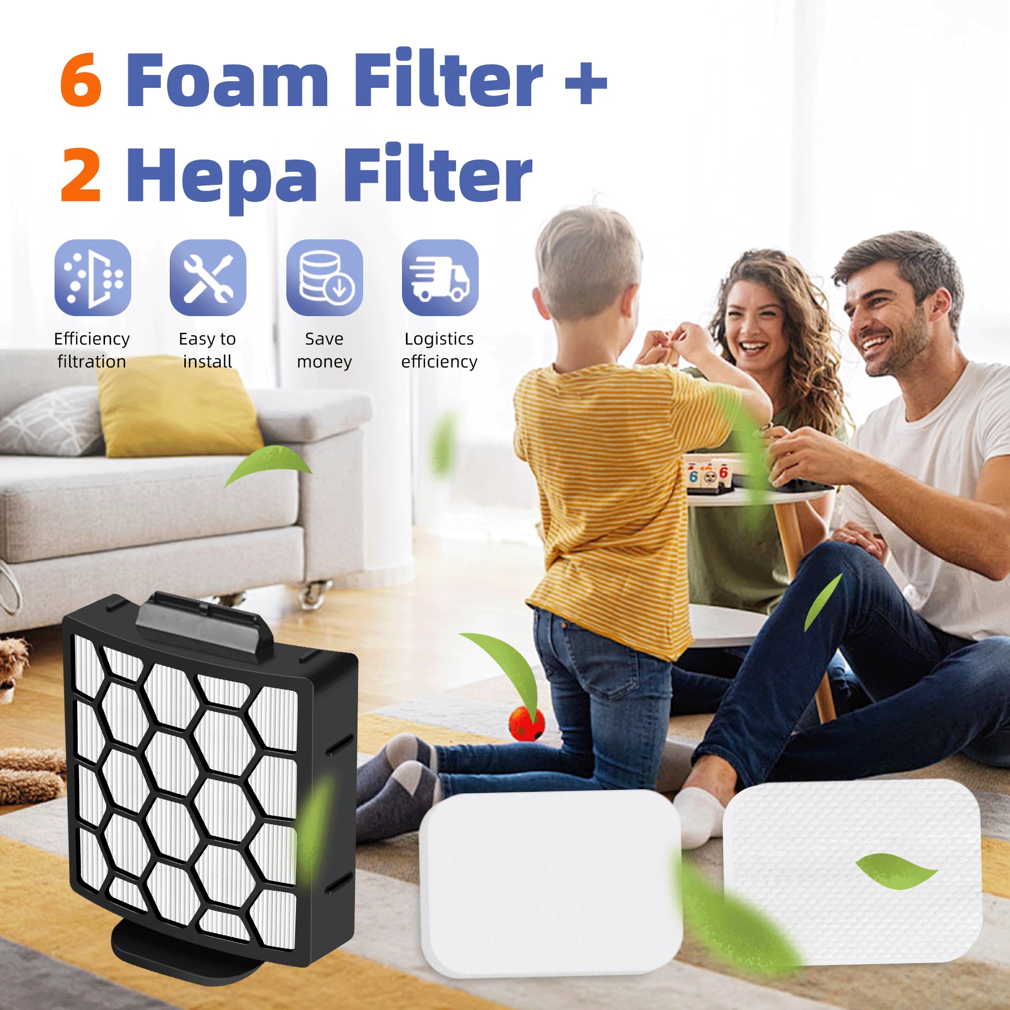 Shark Vacuum Filters - HEPA & Foam Replacement -6