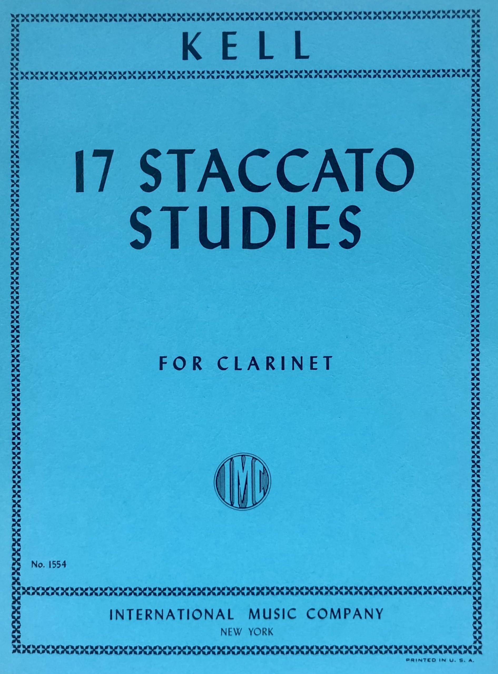 KELL R. - Staccato Studies (17) para Clarinete