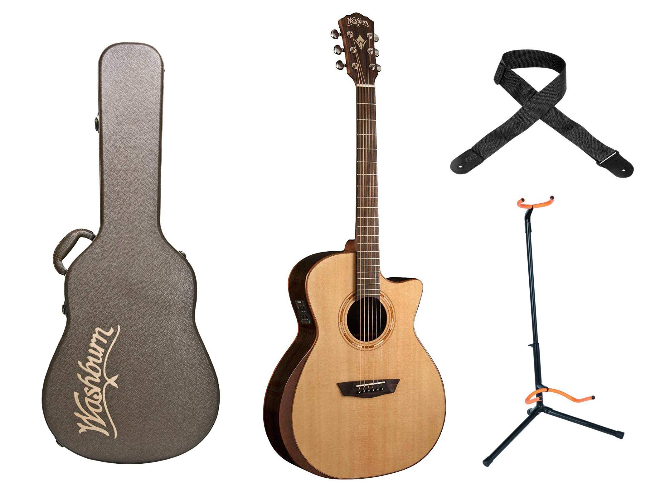 Buy Washburn Comfort Series Grand Auditorium AcousticElectric Cutaway