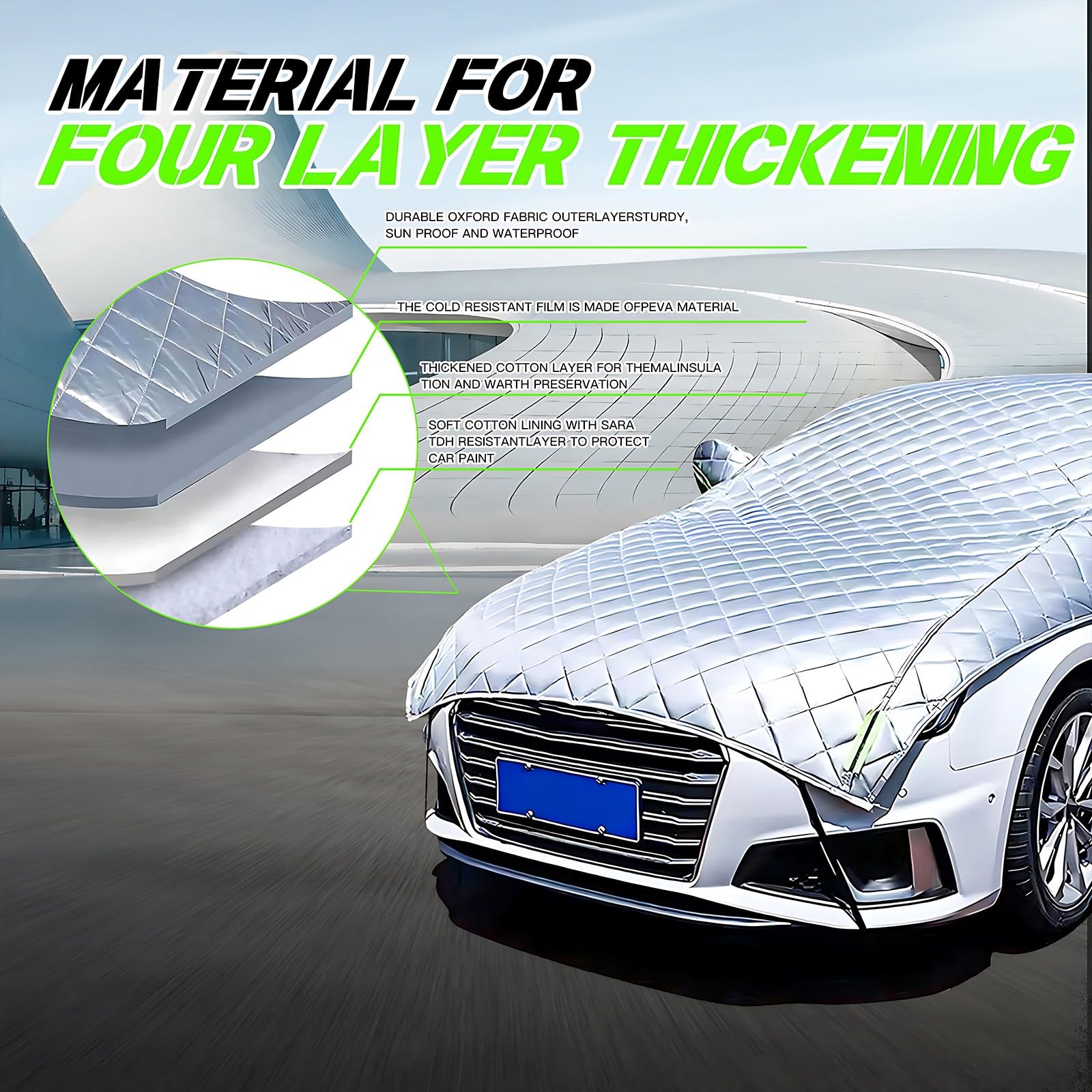 Bâche Voiture Impermeable Pour Peugeot 207 SW 2006-2014, Bache Voiture