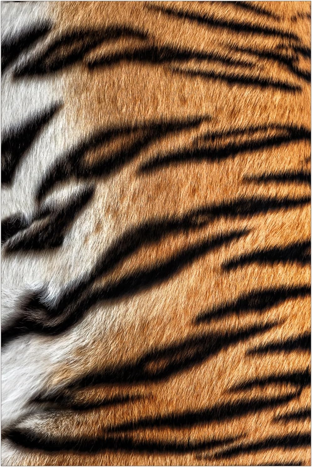 DweIke 4x6 Animal Tiger Rug for Living Room, Soft Washable Abstract Animal Print Area Rugs for Bedroom, Low Pile Rubber Backed Carpet, Non-Slip Throw Carpets for Dining Room Western Home Decor
