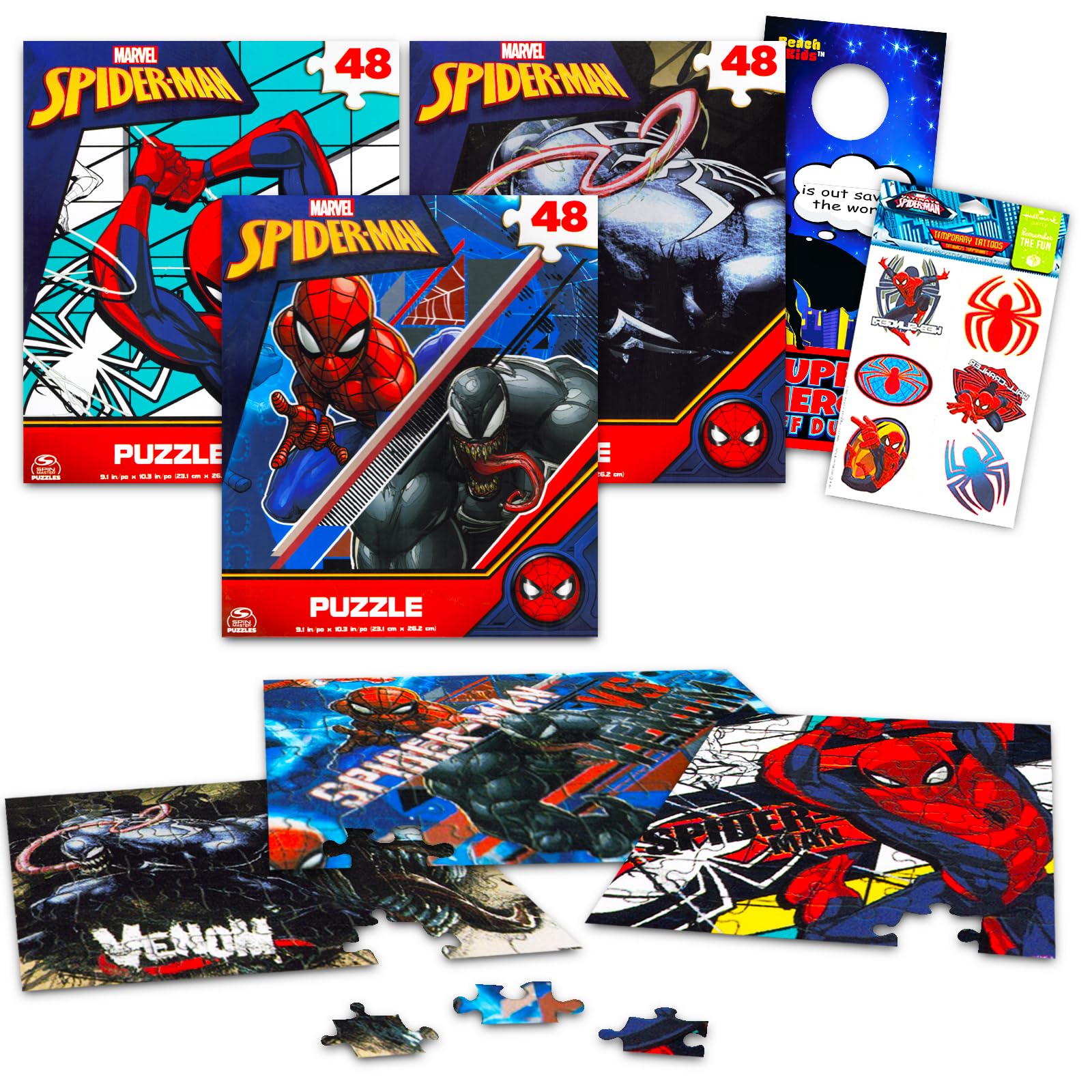 Amazon.com: Marvel Spider-Man Jigsaw Puzzle Mega Bundle ~ 3