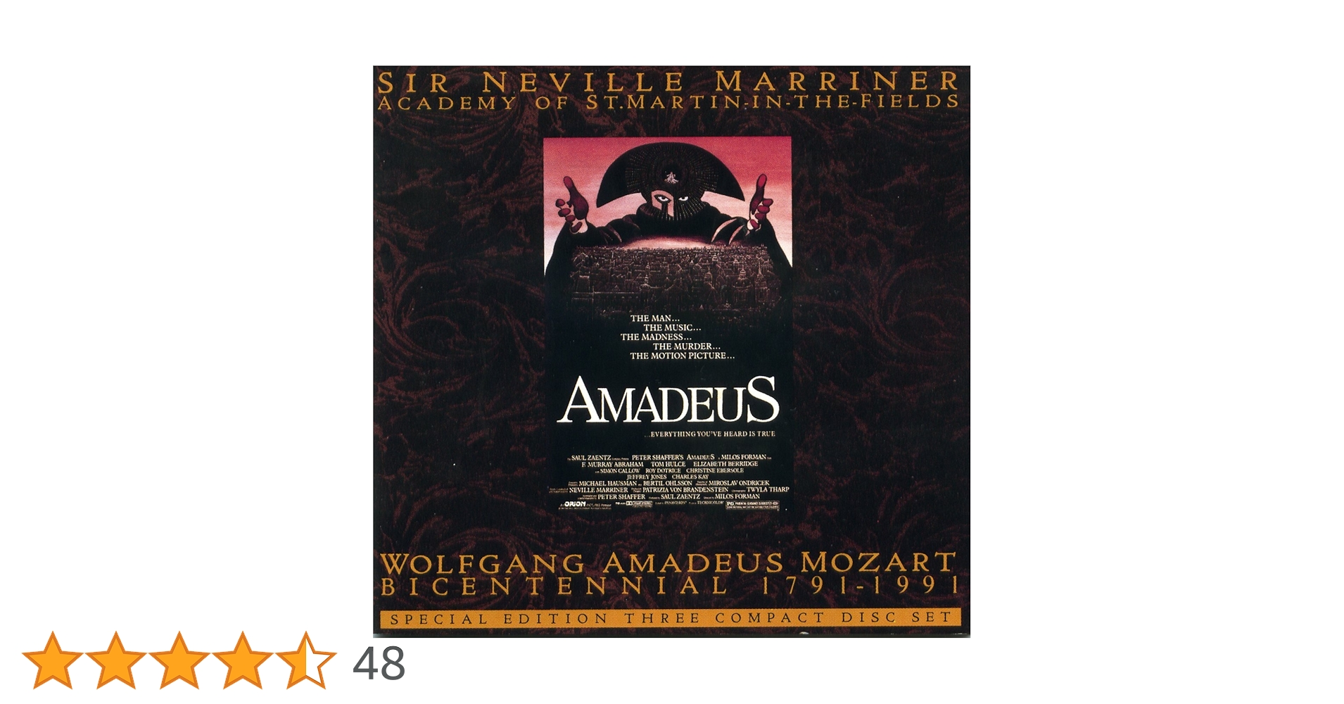 Amazon.co.jp: アマデウス オリジナル・サウンドトラック: ミュージック