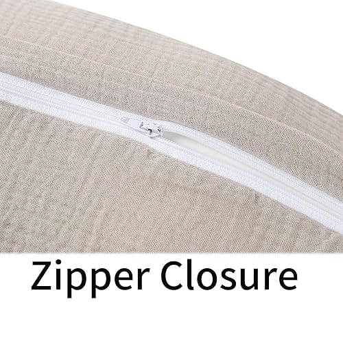 Miniatura 3 de Onacosht Funda de almohada de lactancia de muselina suave 100% algodón, se adapta a la almohada de lactancia estándar para bebés niños y niñas,