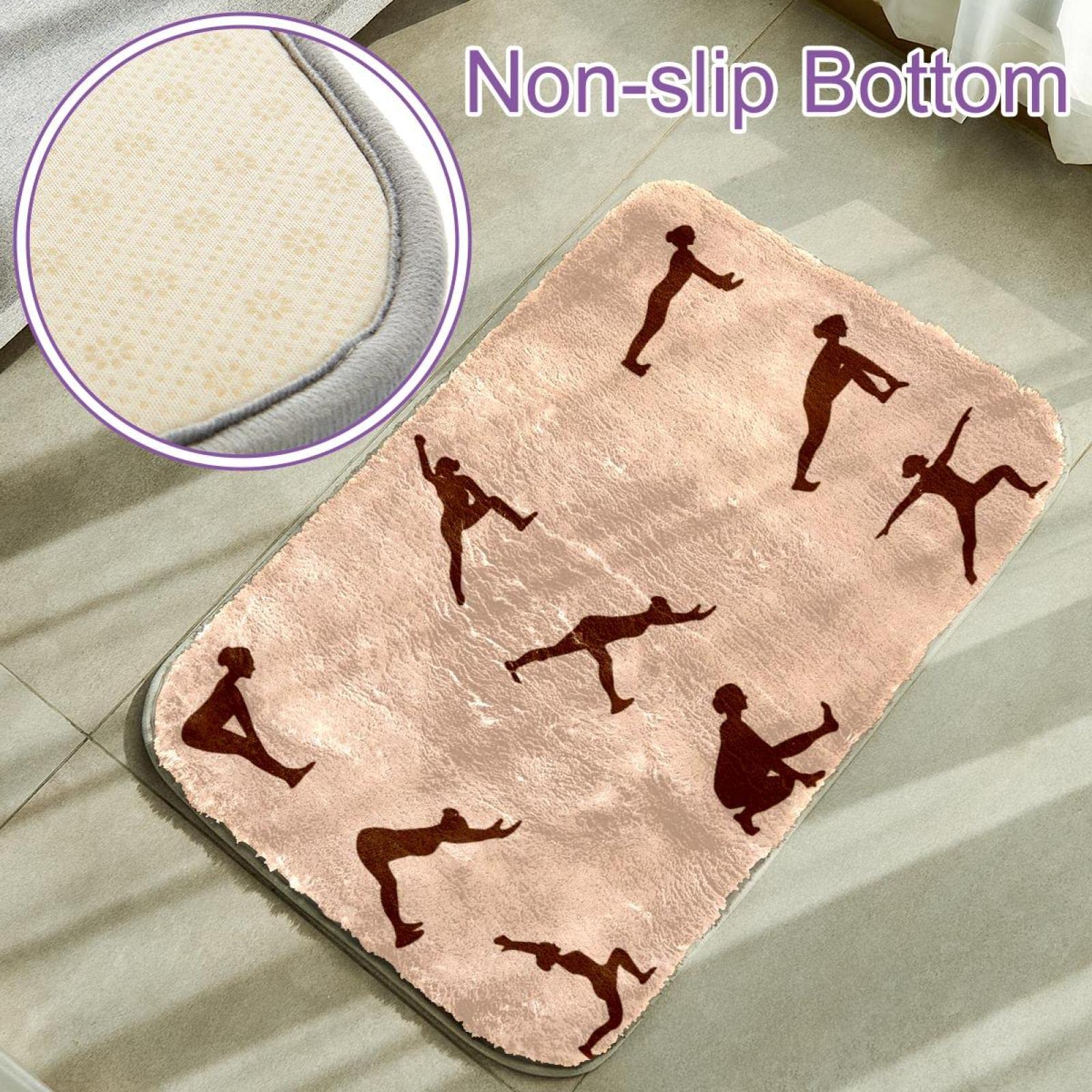 Tapis à poils longs ultra doux en fausse fourrure pour pose de yoga