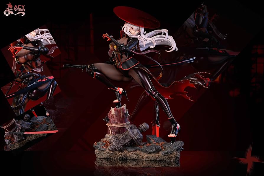 Amazon.co.jp: 紅蓮 ブラックシャドウ フィギュア 1/4スケール 塗装