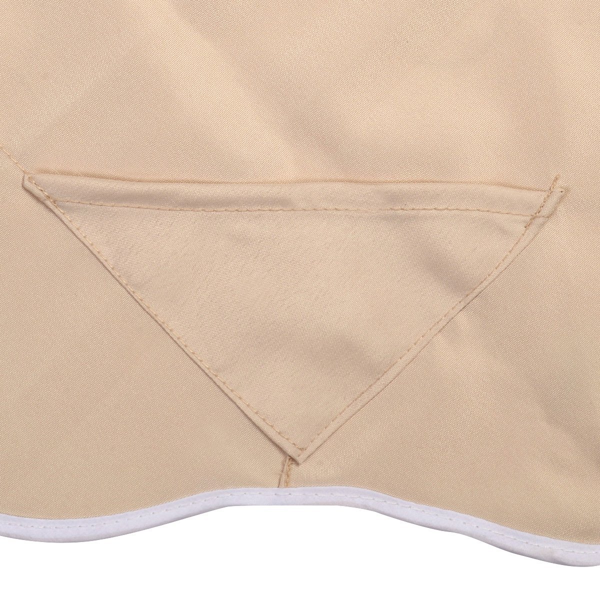 RELAX4LIFE Toit de Rechange pour Balancelle, Toit de Balançoire Toile Épaisse à 160G/M2 Imperméable et Anti-UV en Polyester (191x132CM, Beige)