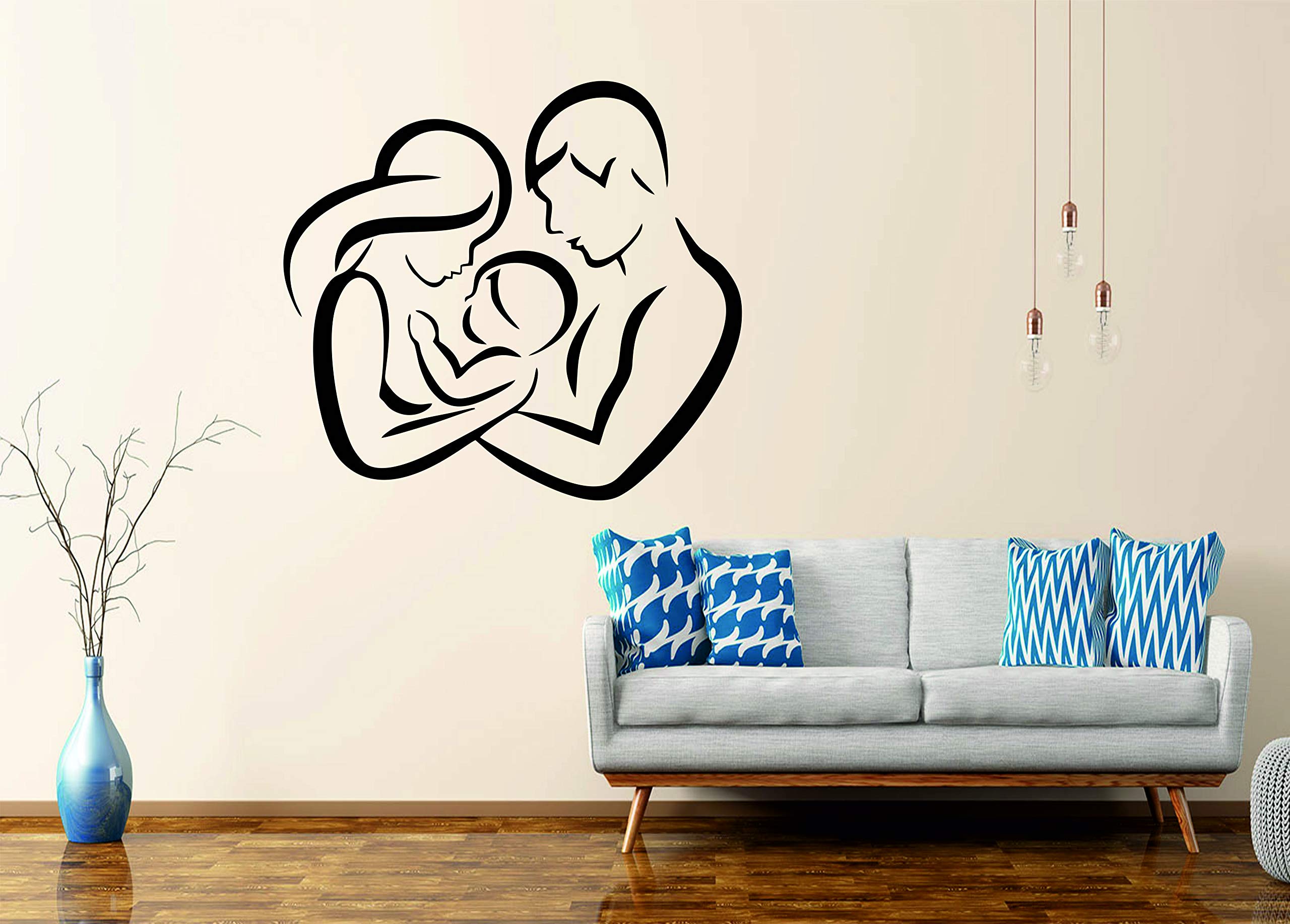 KREEPO Mother and Baby Love Parents Love on Child Birth -Children Creative Wall Sticker (PVC Vinyl, 58.5 cm X 53.5 cm) (B0859VLR4Z) Amazon Price History, Amazon Price Tracker