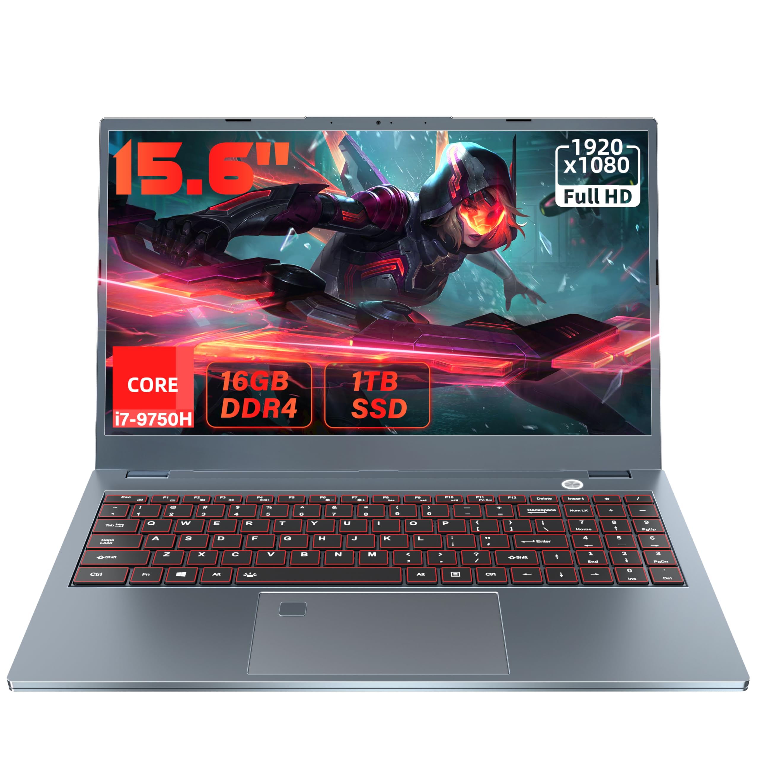 グラボ バッテリ◎ 16GB フルHD 15 マウス i7-9 SSD512GB Amazon.com: Nmybwo 15.6''Gaming Laptop Core i7-9750H (6C/12T) 16GB