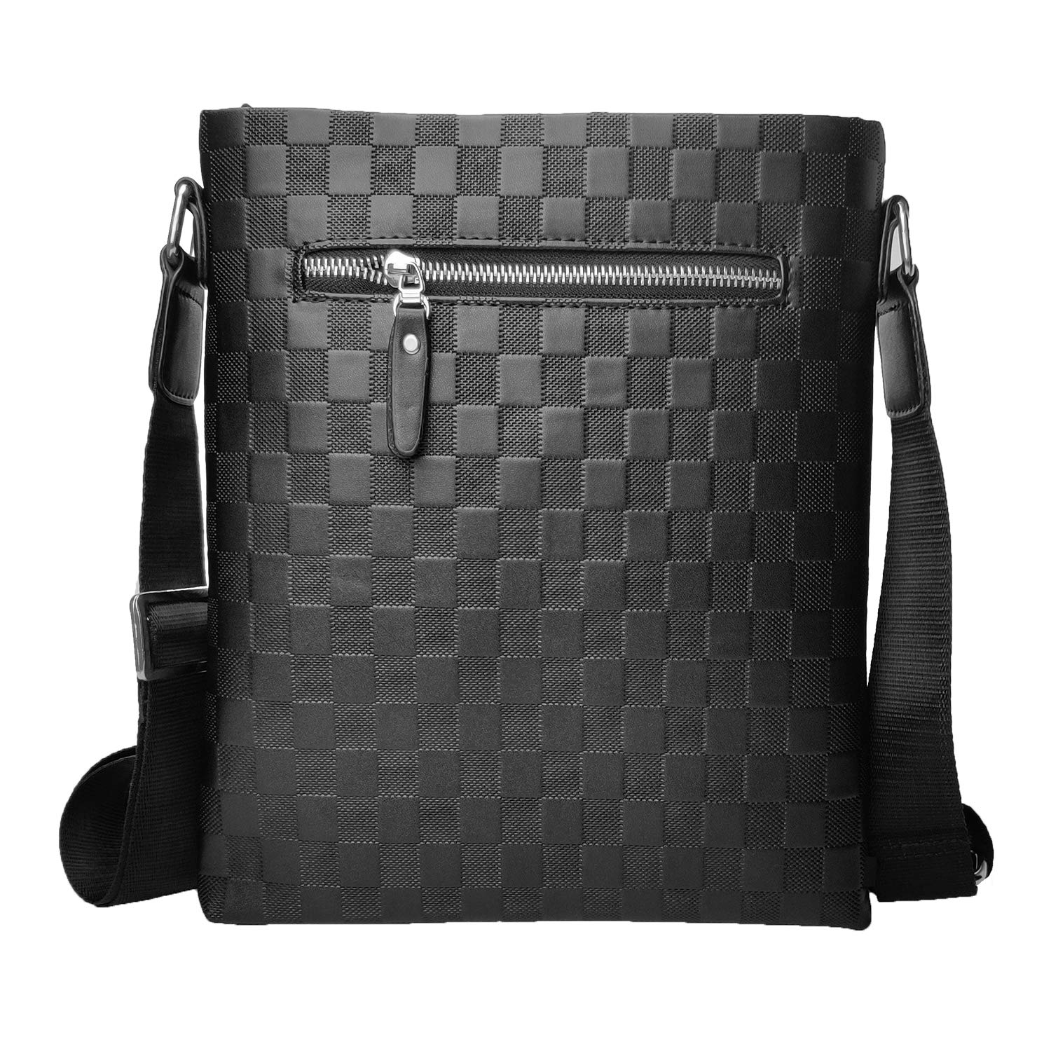 Flow.month Sac à bandoulière en Cuir pour Homme d'affaires Casual Ipad Casual Crossbody Bag Classic Bag Tote Bag, bandoulière réglable, adapté aux Voyages/au Quotidien/au Bureau