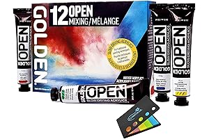 Golden OPEN Acrylic Paint Set: Endless Artistic Possibilities with Slow-Drying Versatility