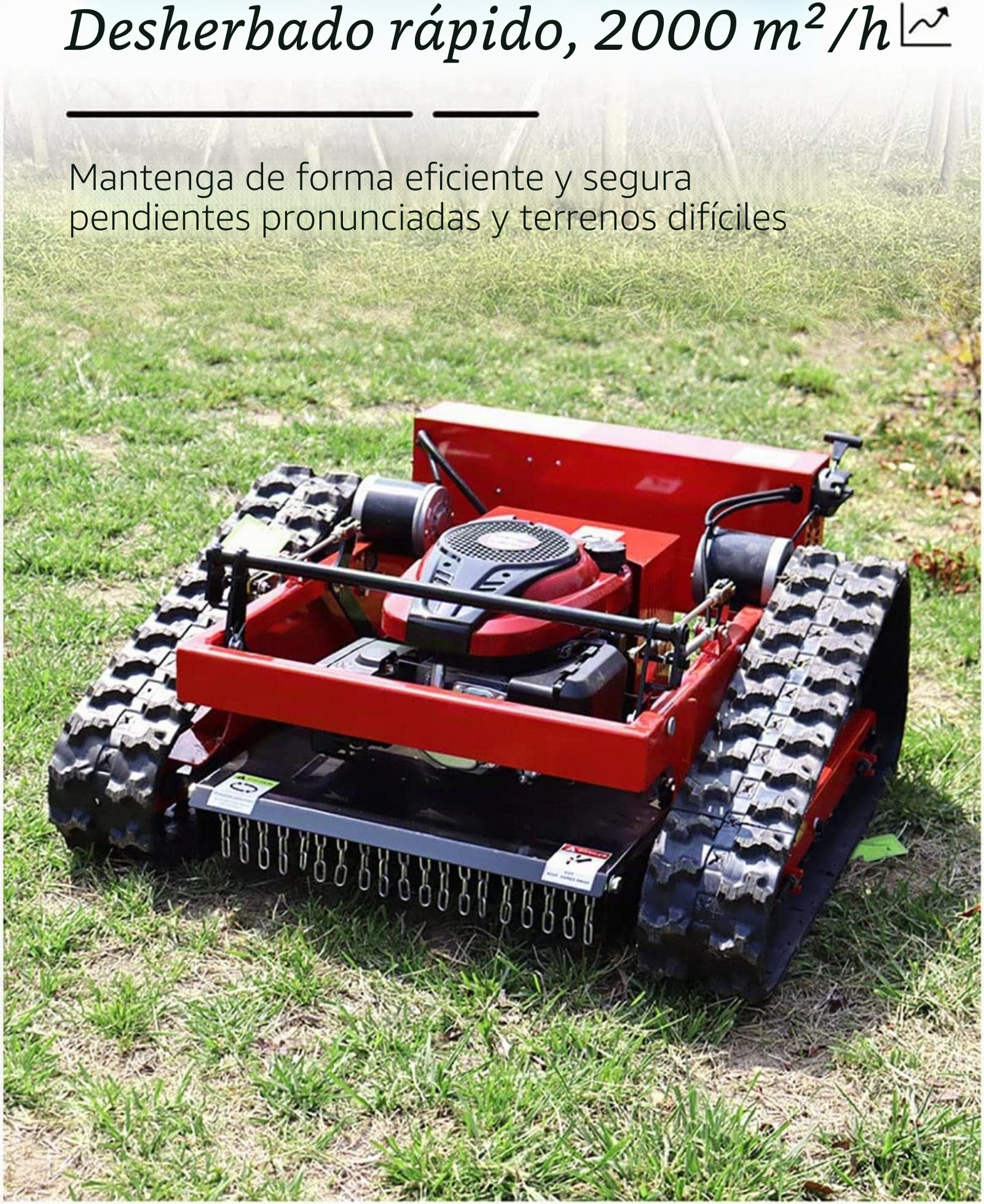 Cortacésped inteligente, control remoto, funciona con gas, para granjas, jardines, huertos y cuidado del césped