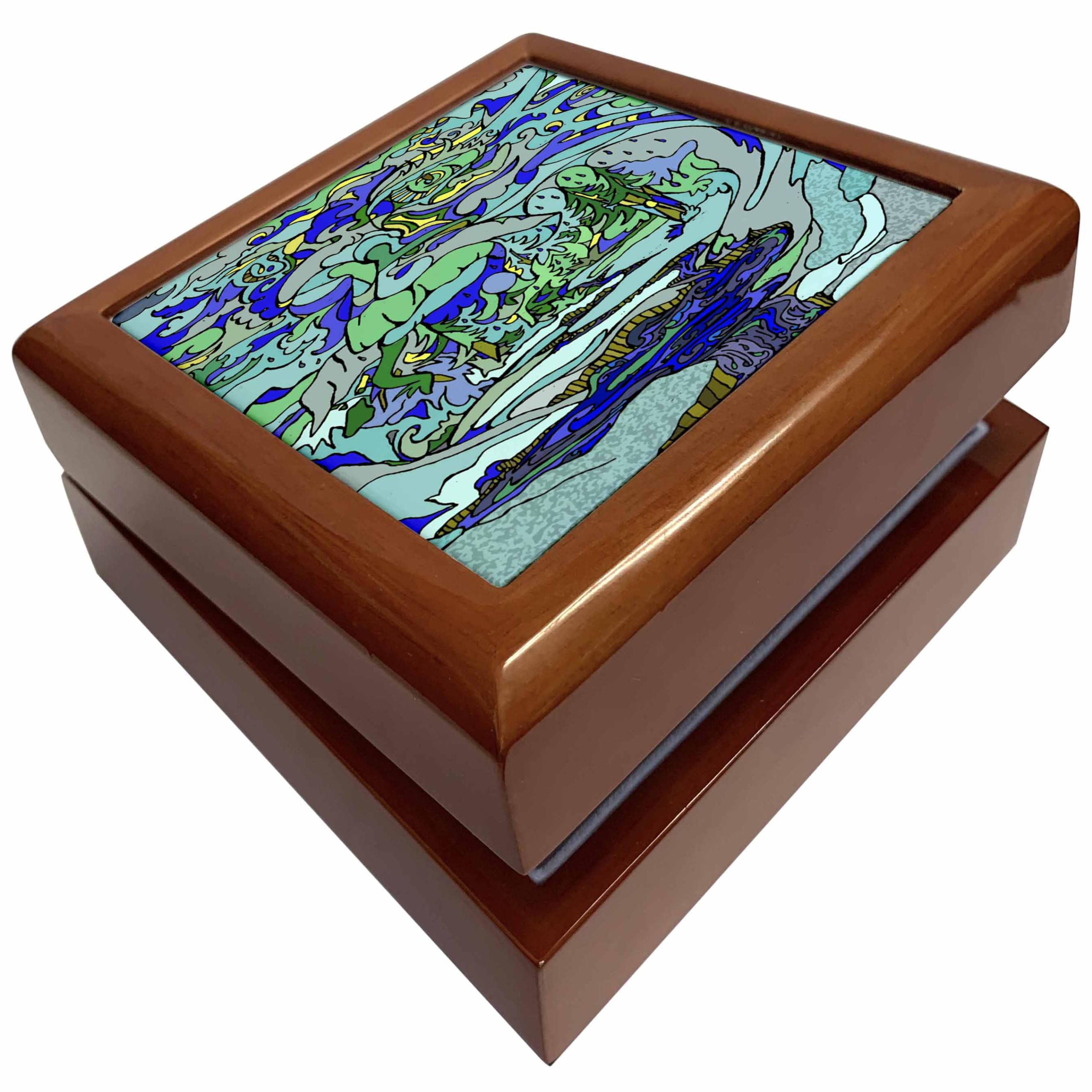 3dRose WINTER SPIRIT STREAM, Jewelry Box jb-211788-1