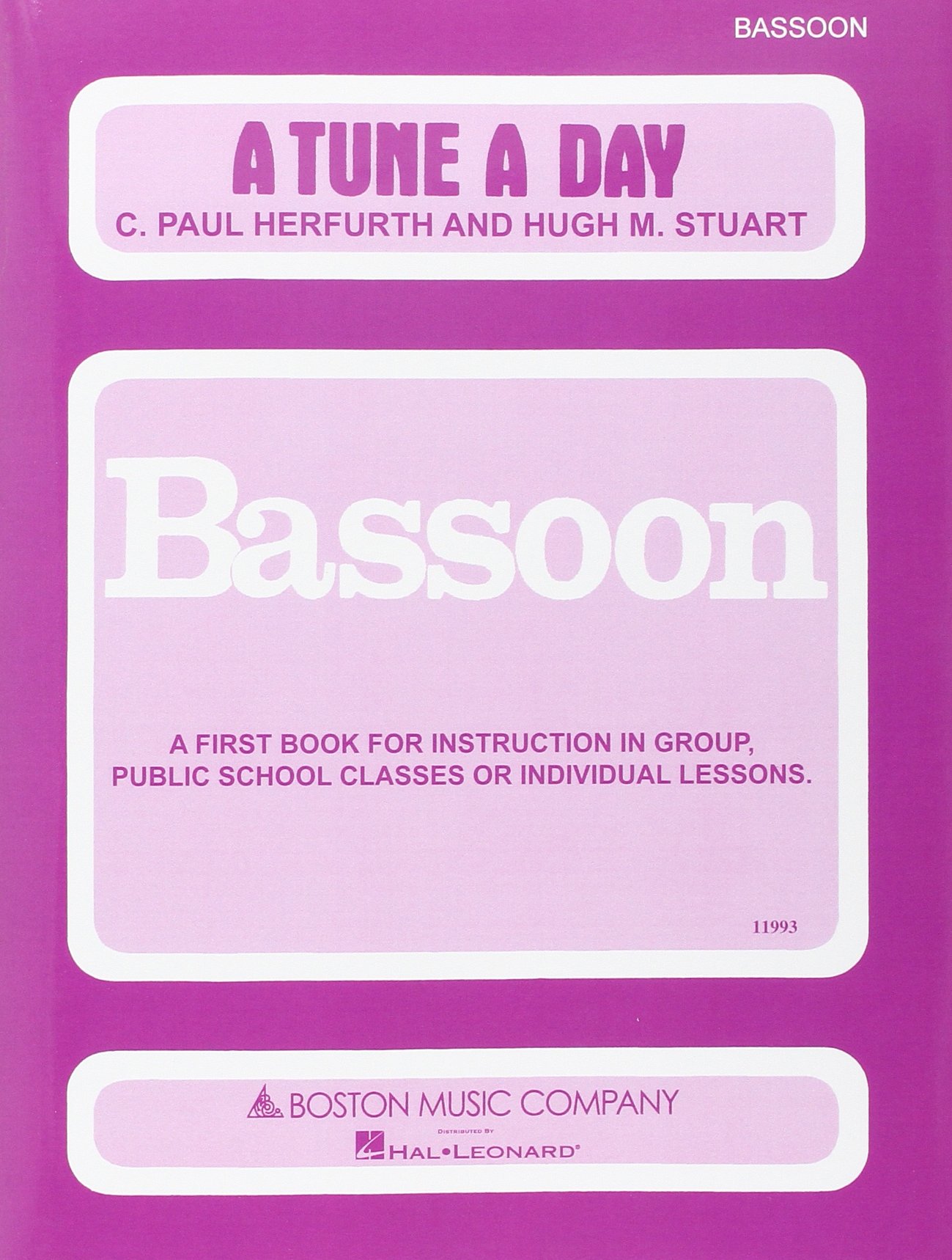 A Tune A Day For Bassoon Book One