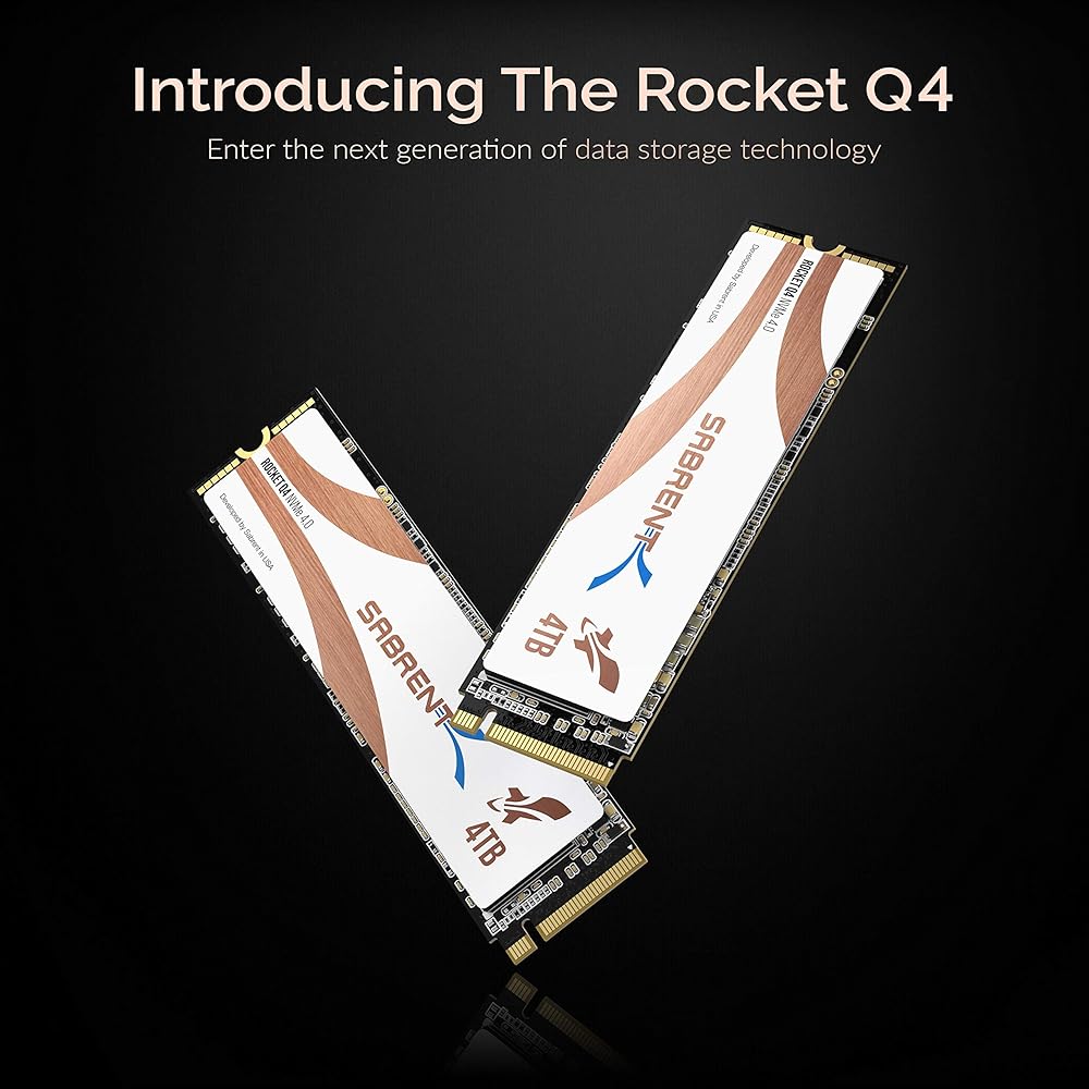 Sabrent Rocket Q4, 4TB PCIe based NVMe M.2 2280 Internal Solid State Drive for Maximum Performance thumbnail 2