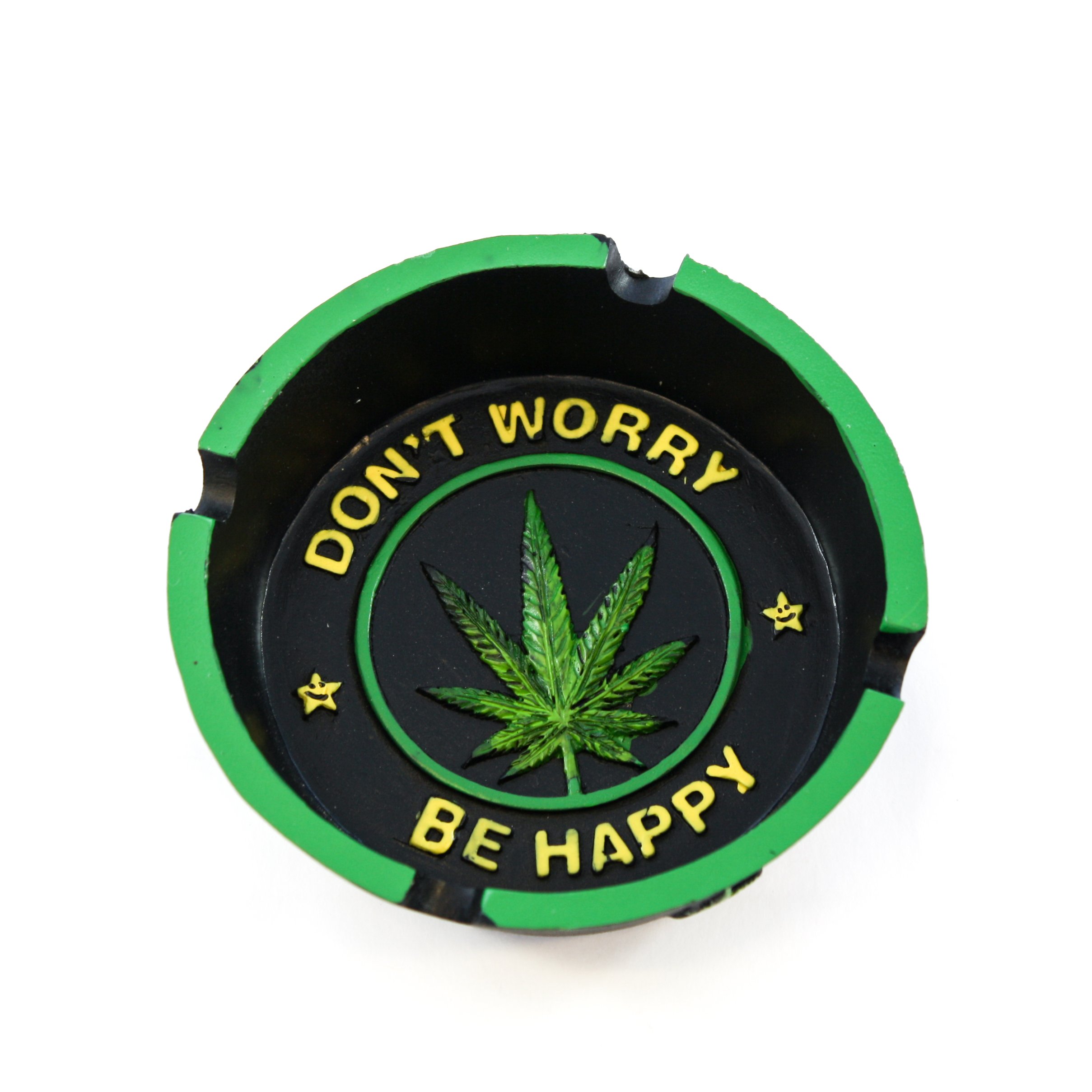 Dont Worry Be Happy Ashtray - Cigar Ashtray