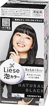 Amazon | リーゼ 泡カラー 髪色もどし ナチュラルブラック 108ml