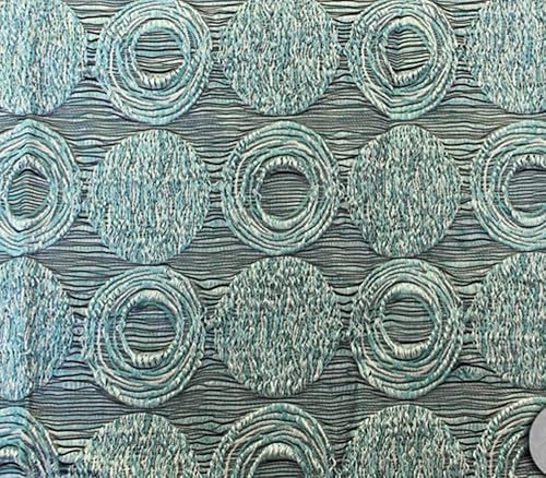 Tejido de tafetán con vigas de luna de 120 pulgadas de ancho vendido por The Yard (AQUA)