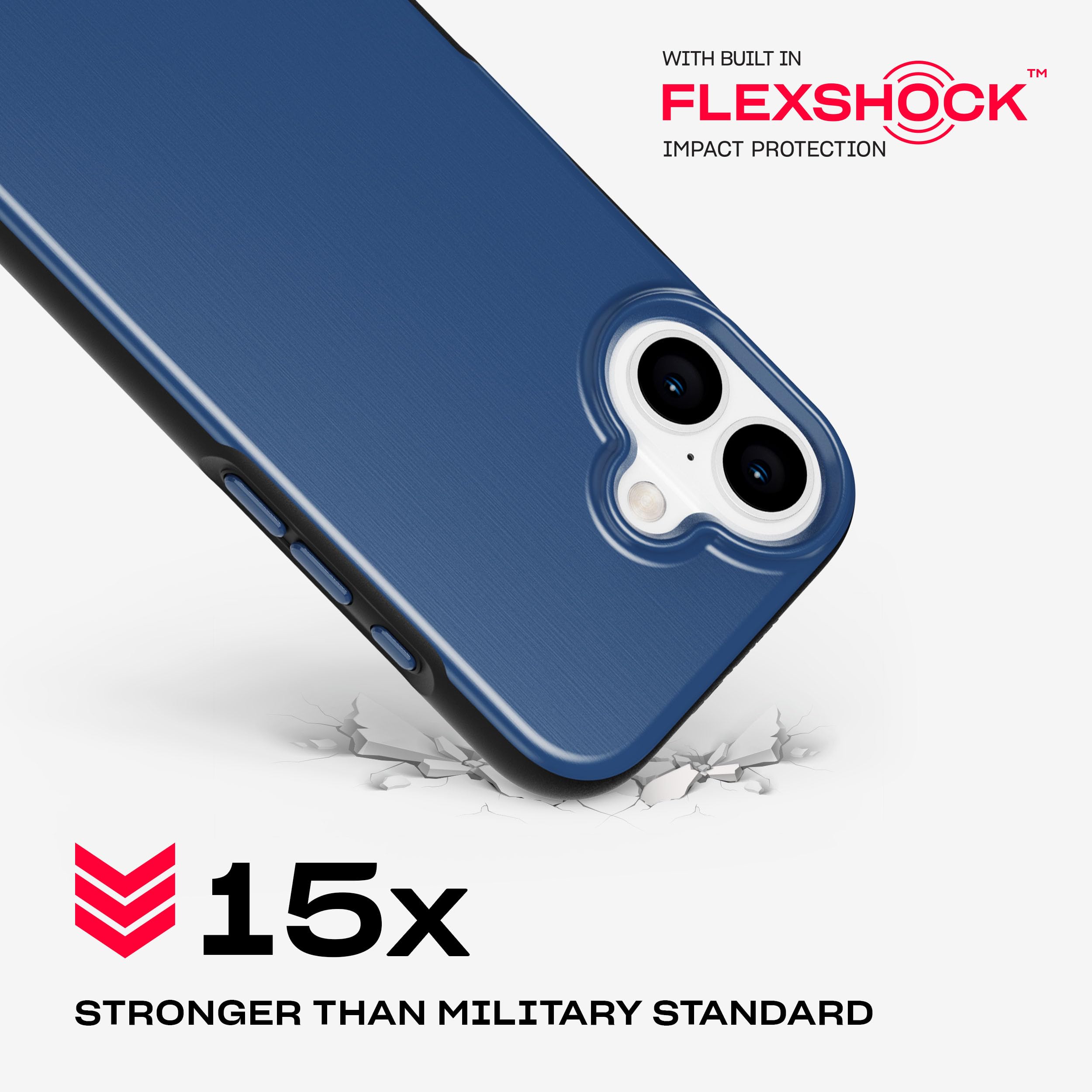 Tech21 EvoDusk for iPhone 16 Compatible with MagSafe - Impact Protection Case 15x Military Standard Tested - in Blue/Black - Image 3