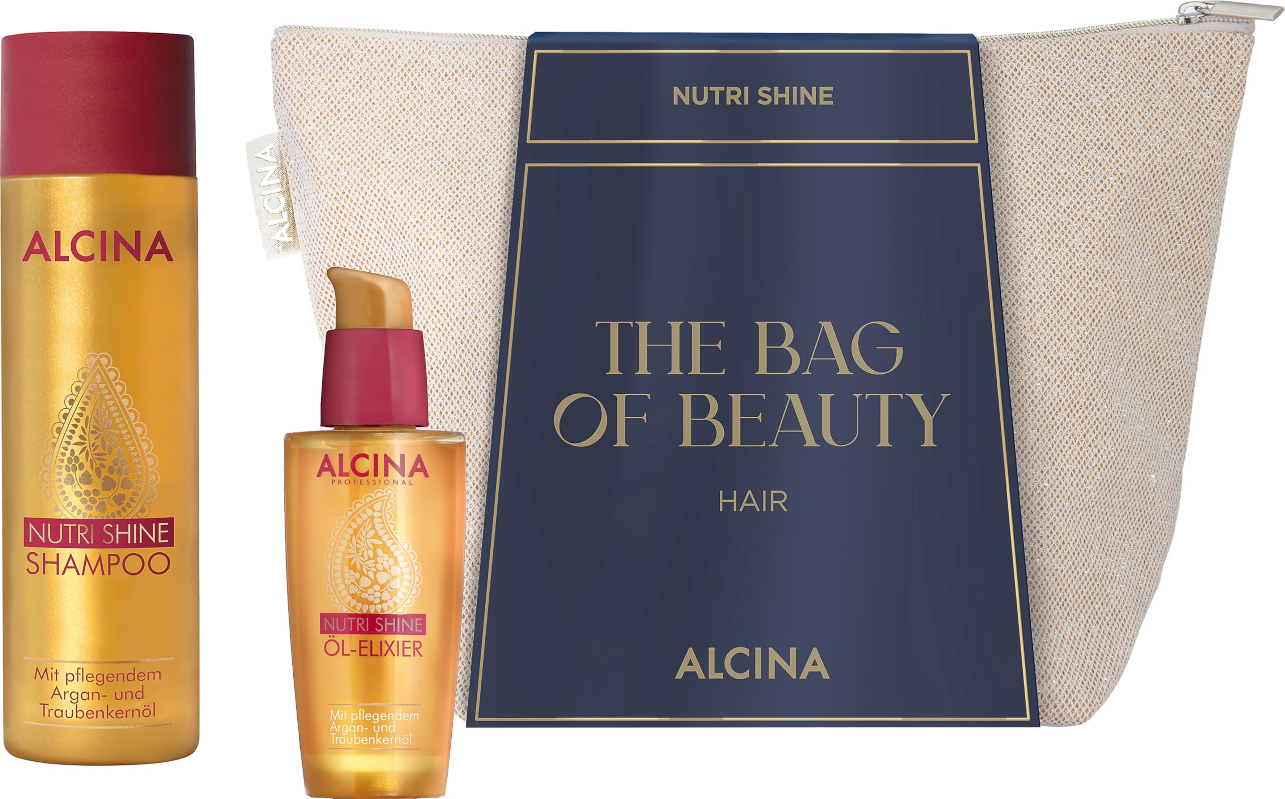 Alcina Nutri Shine Geschenkset - Shampoo & Öl-Elixier