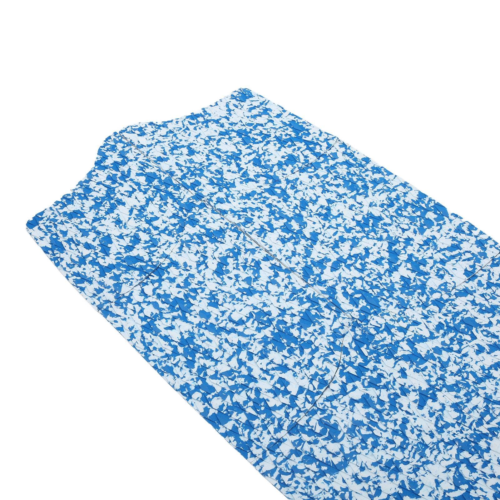Set di 9 Cuscinetti per Tavola da Surf, Accessori da Surf in EVA Antiscivolo per Kitesurf e Tavole da Paddle, Blu e Bianco, 188x60 Cm