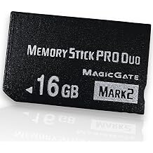 16GB Pro Duo Mark2 High Speed Memory Stick for PSP and Camera Memory Cards