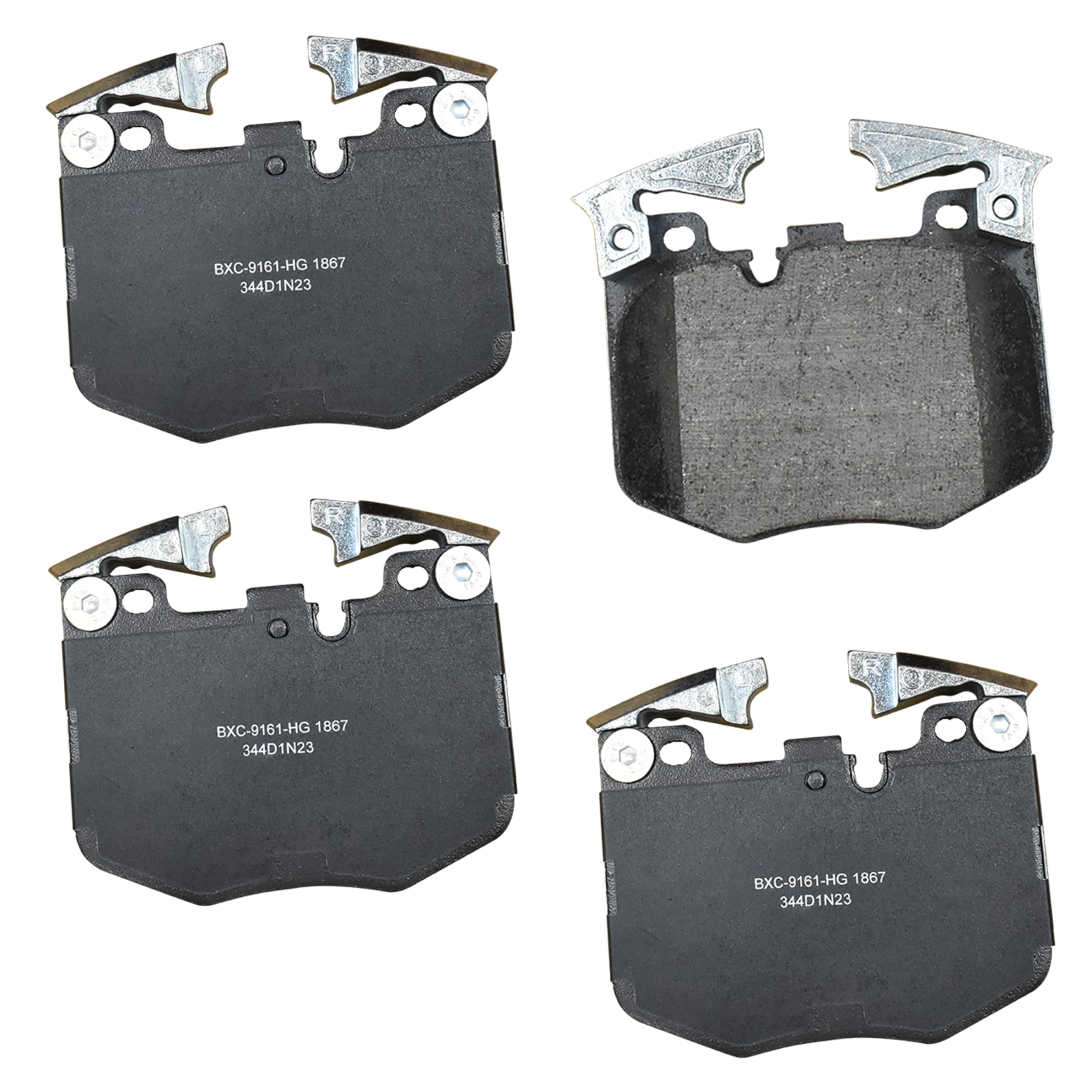 BendixPremium SBC1867 Ceramic Front Brake Pads for Select Models BMW 230i,330e,xDrive,330i,430i,Gran Coupe,530e,530i,540d,540i,640i,Turismo,740e,740i,i4,iX,M240i,M340i,M440i,X3,X4,X5,X7,Z4,GR Supra