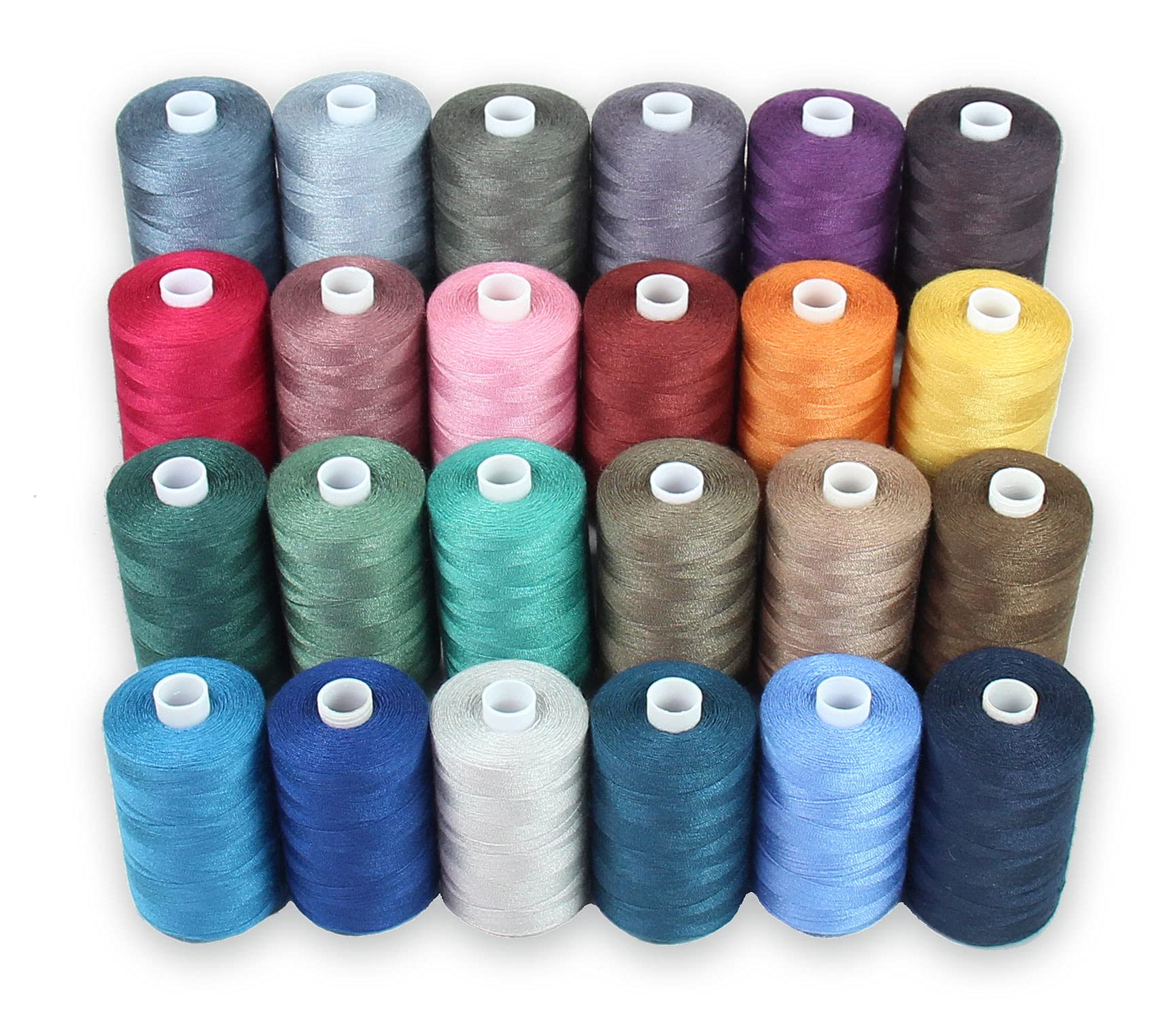 Photo 1 of BlesSew Polyester Sewing Thread - 24 Spools, 1000 yds Each