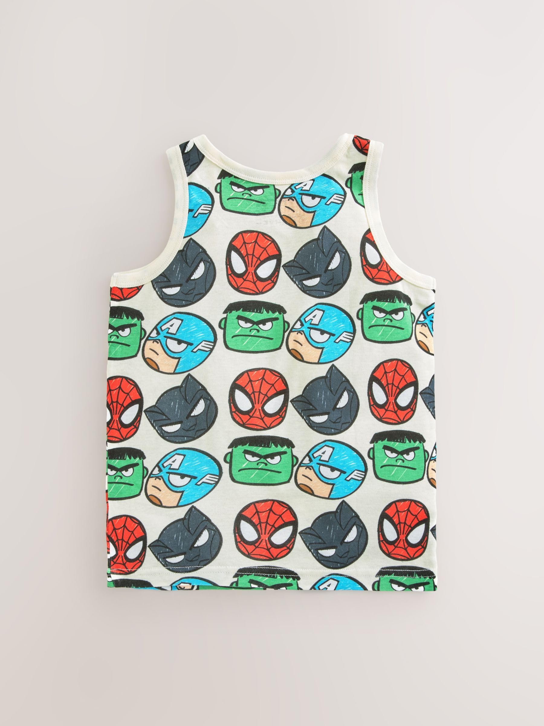 NEXT Garçon Débardeur 100% coton Marvel, lot de 3