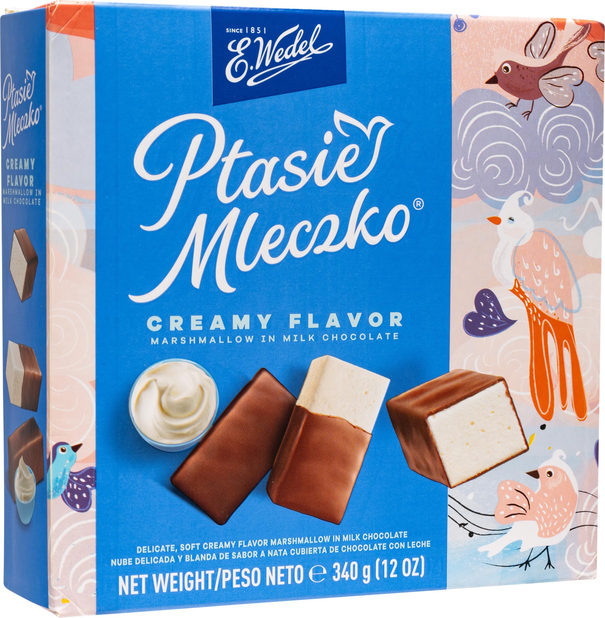 Amazon.com: E. Wedel, Ptasie Mleczko Candy Box, Polish Bird's Milk