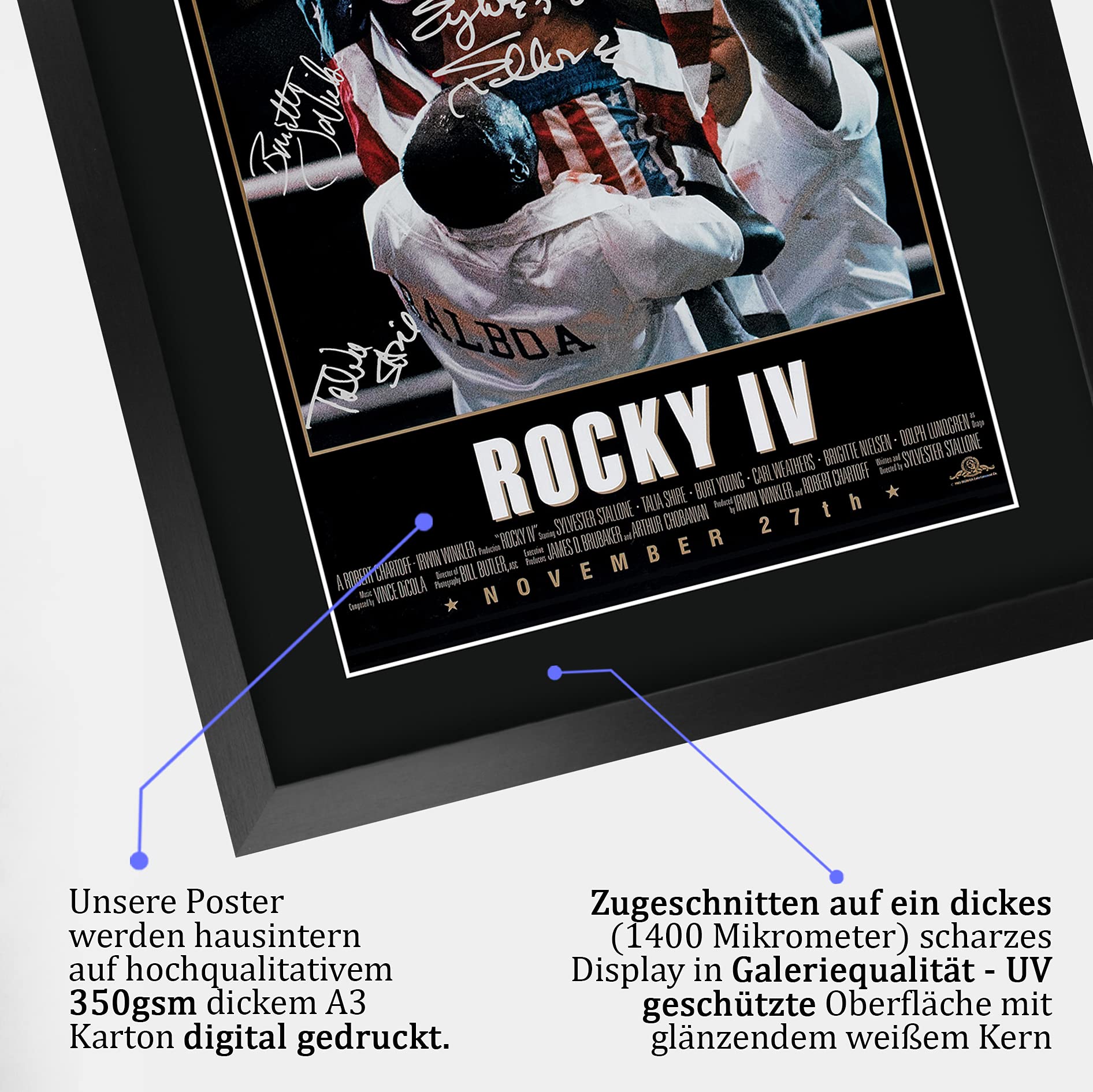 Poster Do Filme Rocky Iv Amazon.de: Rocky 4 Filmposter Mit