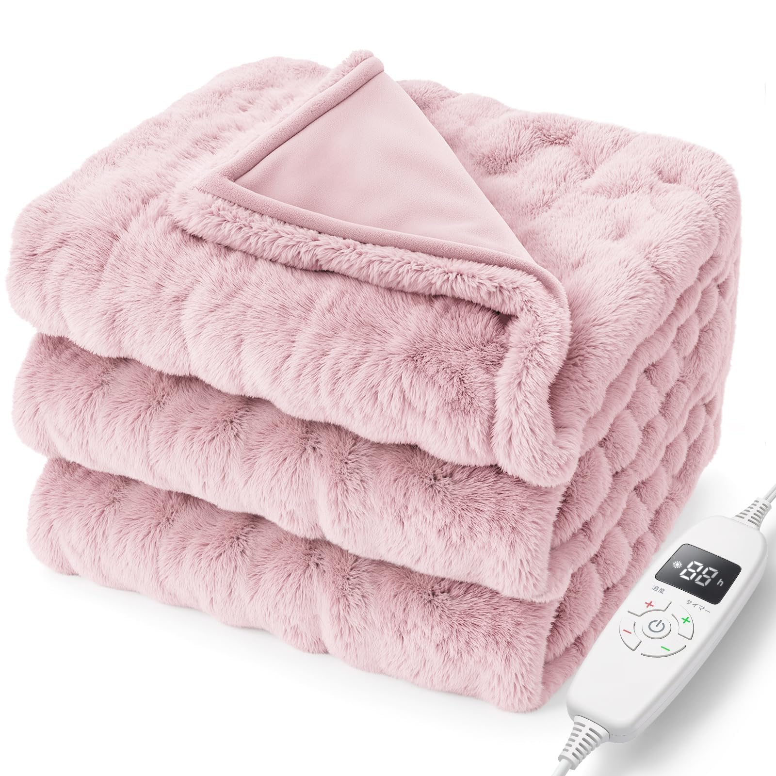 新品未使用 電気毛布 掛敷き兼用 190×130㎝ ふわとろ 速暖 ピンク Amazon.co.jp : HAGOOGI 電気毛布 【業界注目！次世代モデル】 敷き