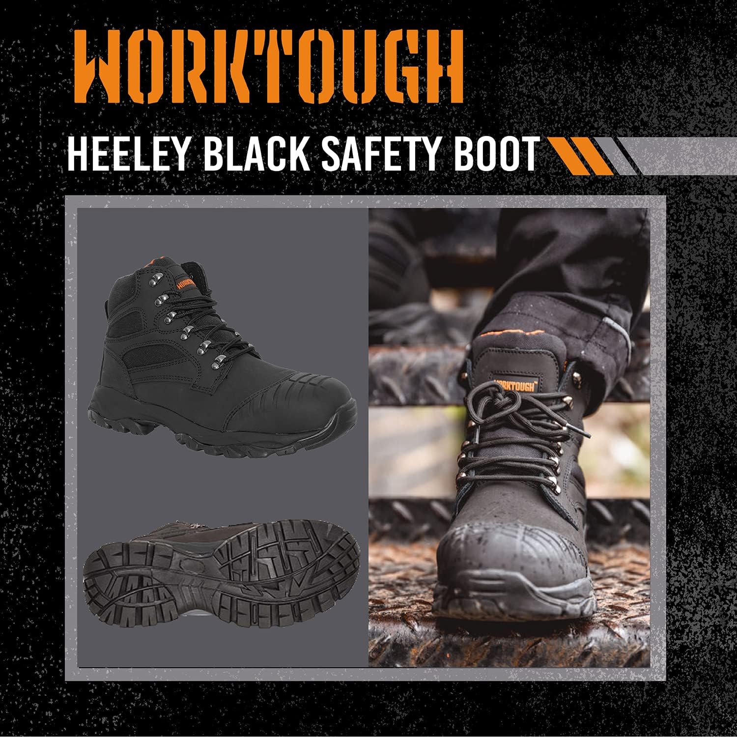 Military Boots Heely Work Boots Worktough Heeley Nubuck Safety